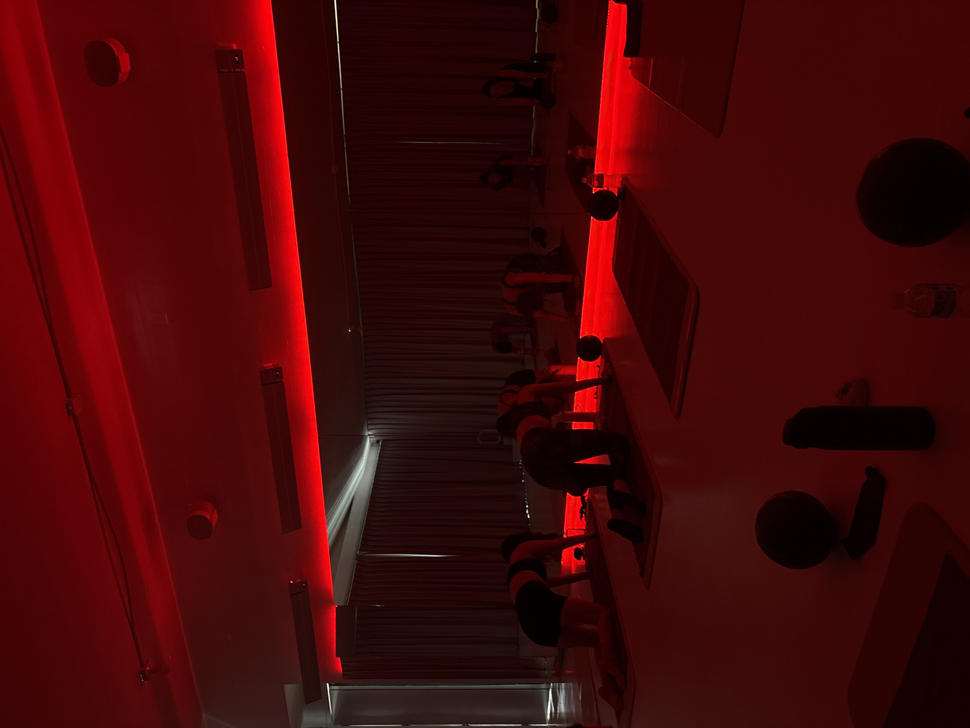 Evening activities documented across Mexico City yoga studio and buildings