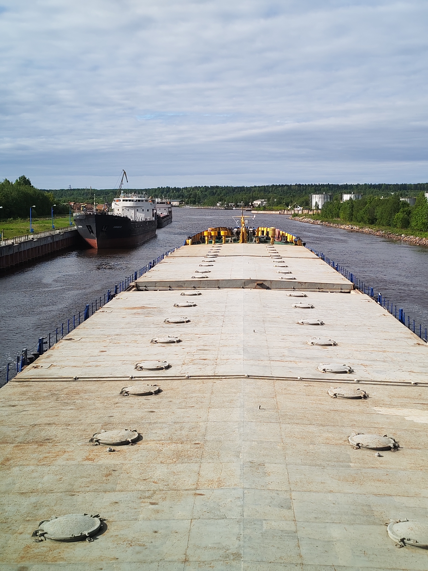 Canal Journey Documents Barge Traffic and Lock Operations