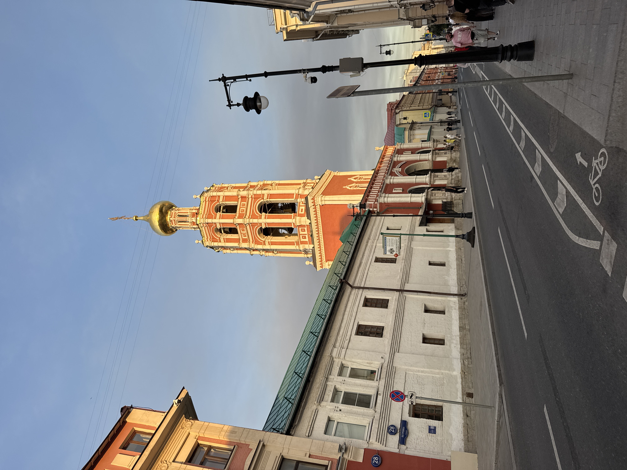 Moscow streets and monasteries on a warm July afternoon