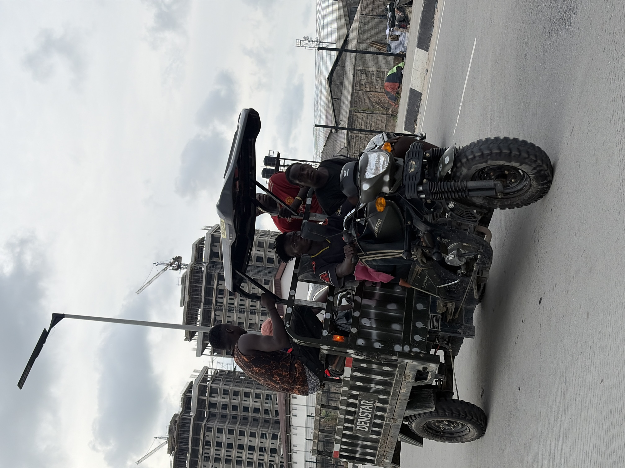 Morning street life documented in Alaguntan, Nigeria