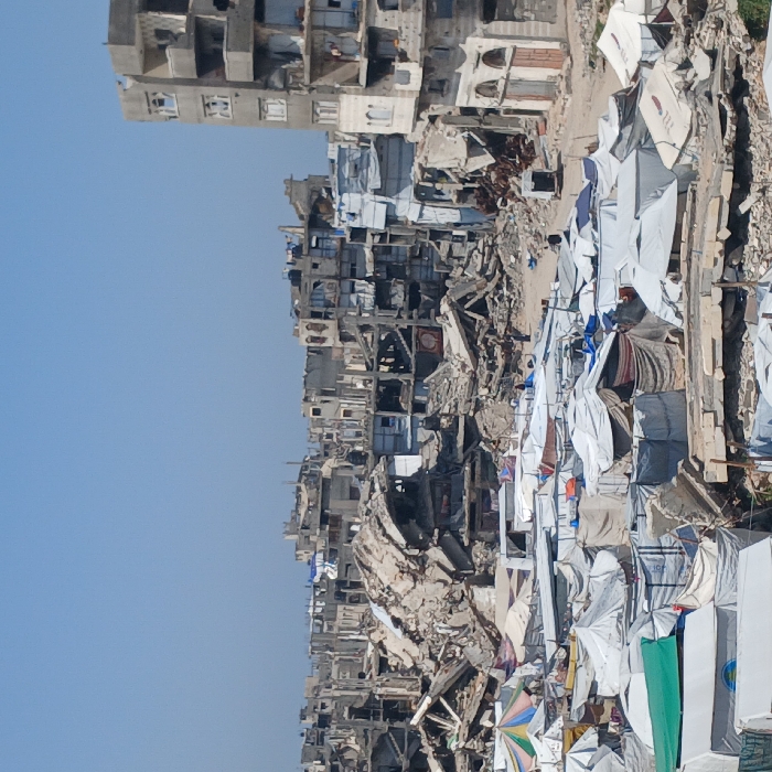 Gaza witnesses document destruction, displacement amid clear skies March 2026
