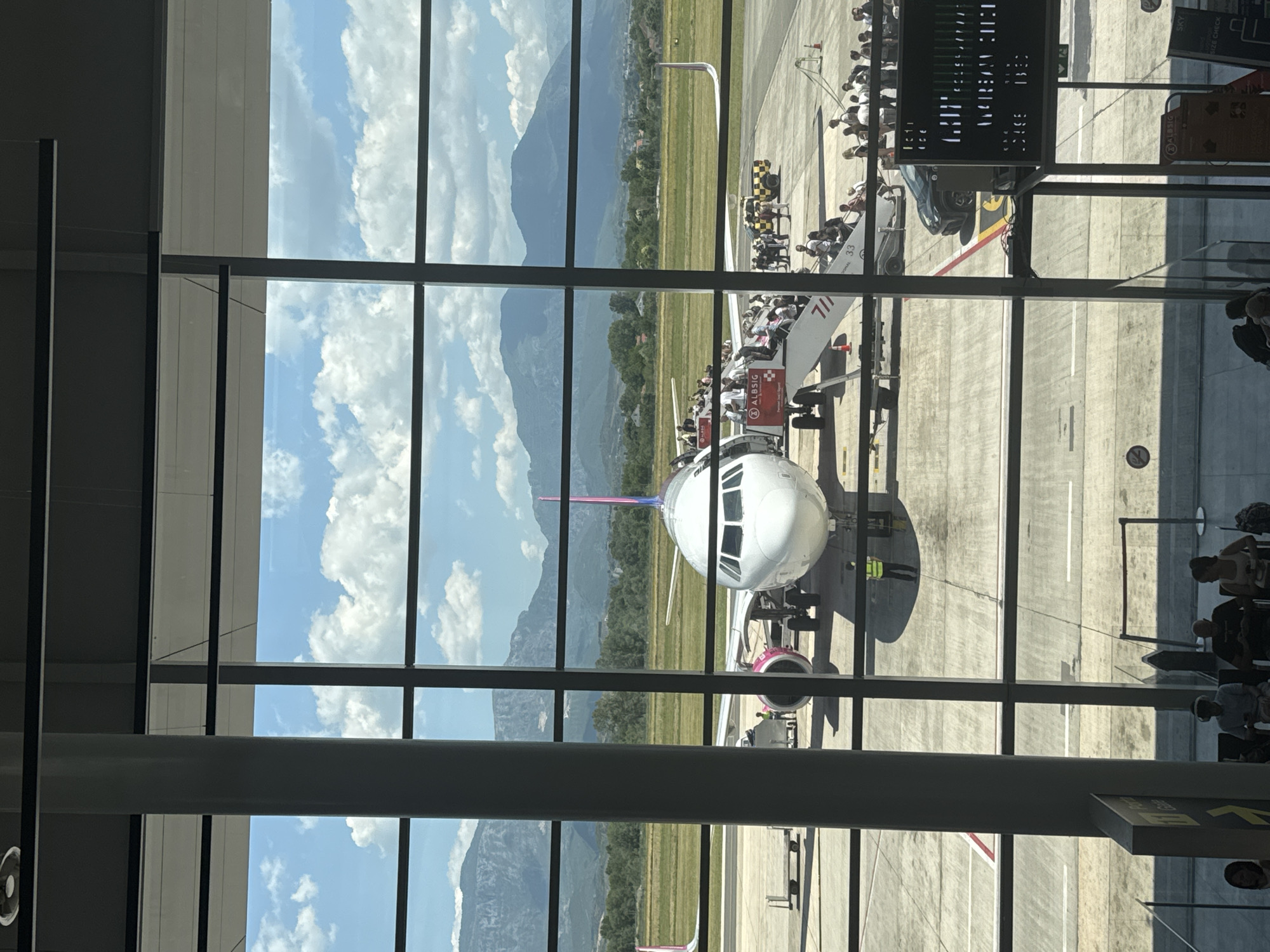Wizz Air flights moving through Tirana International Airport