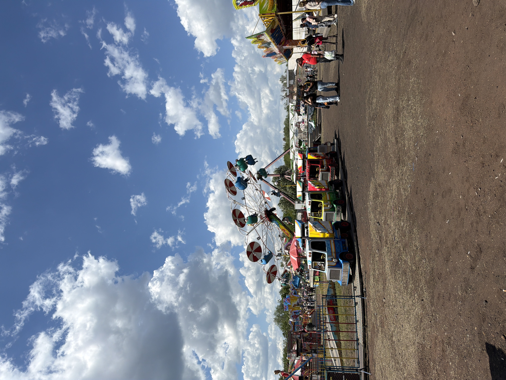 Fairground visit documented from rides in Targovishte, Bulgaria