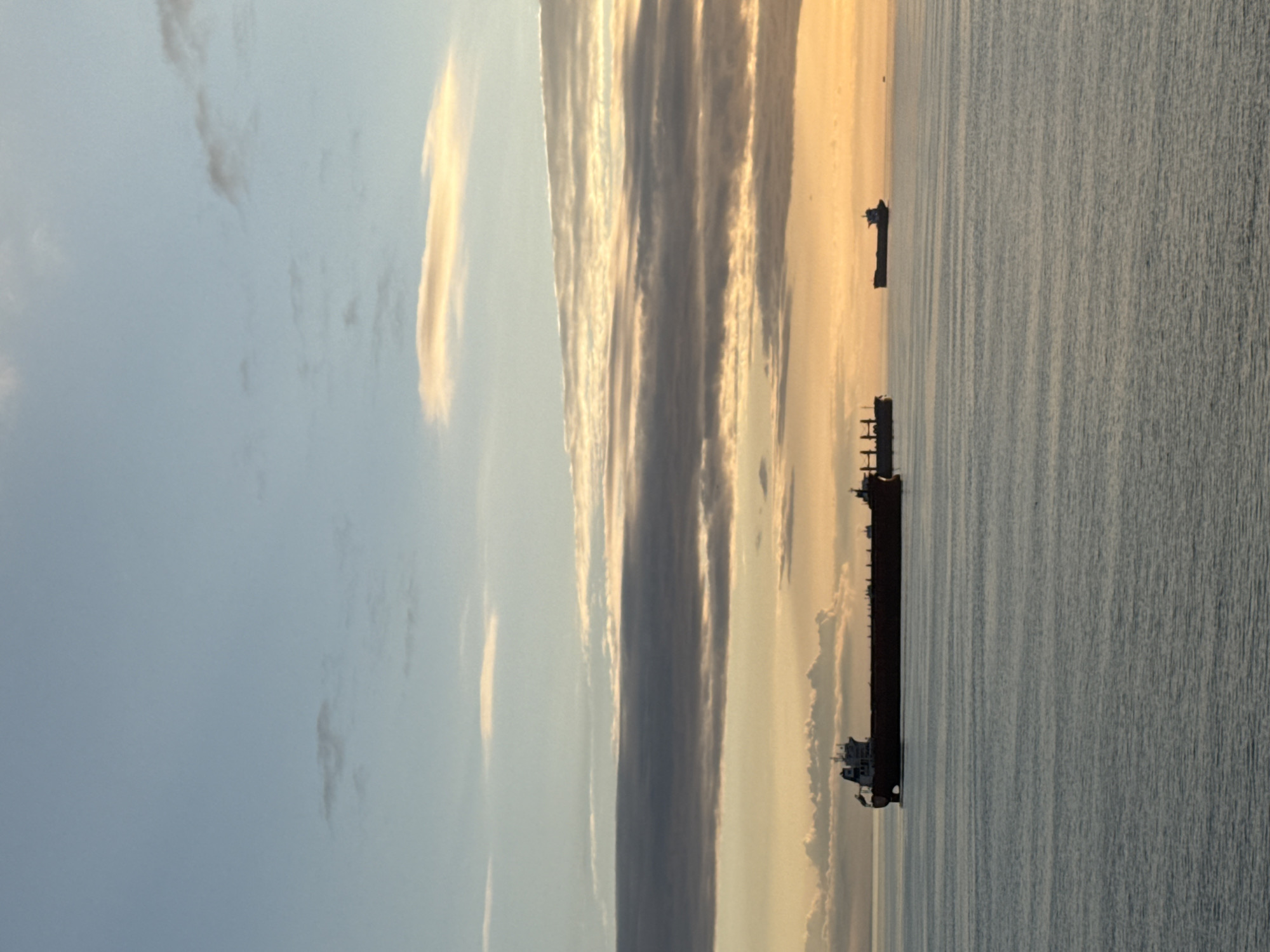 Maritime sunrise scene photographed in Vancouver early morning