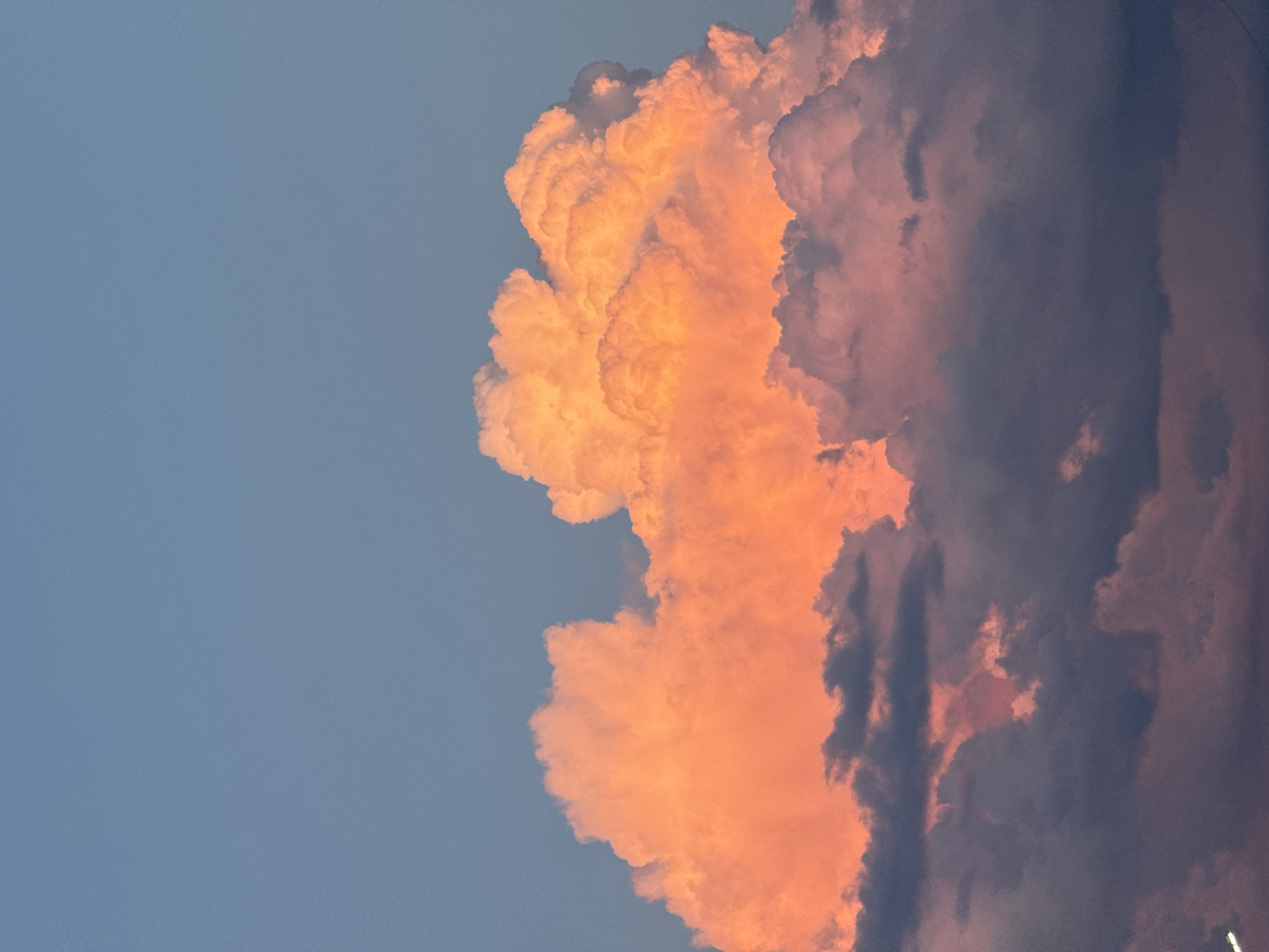 Golden hour clouds rolling over Kokshetau, Kazakhstan