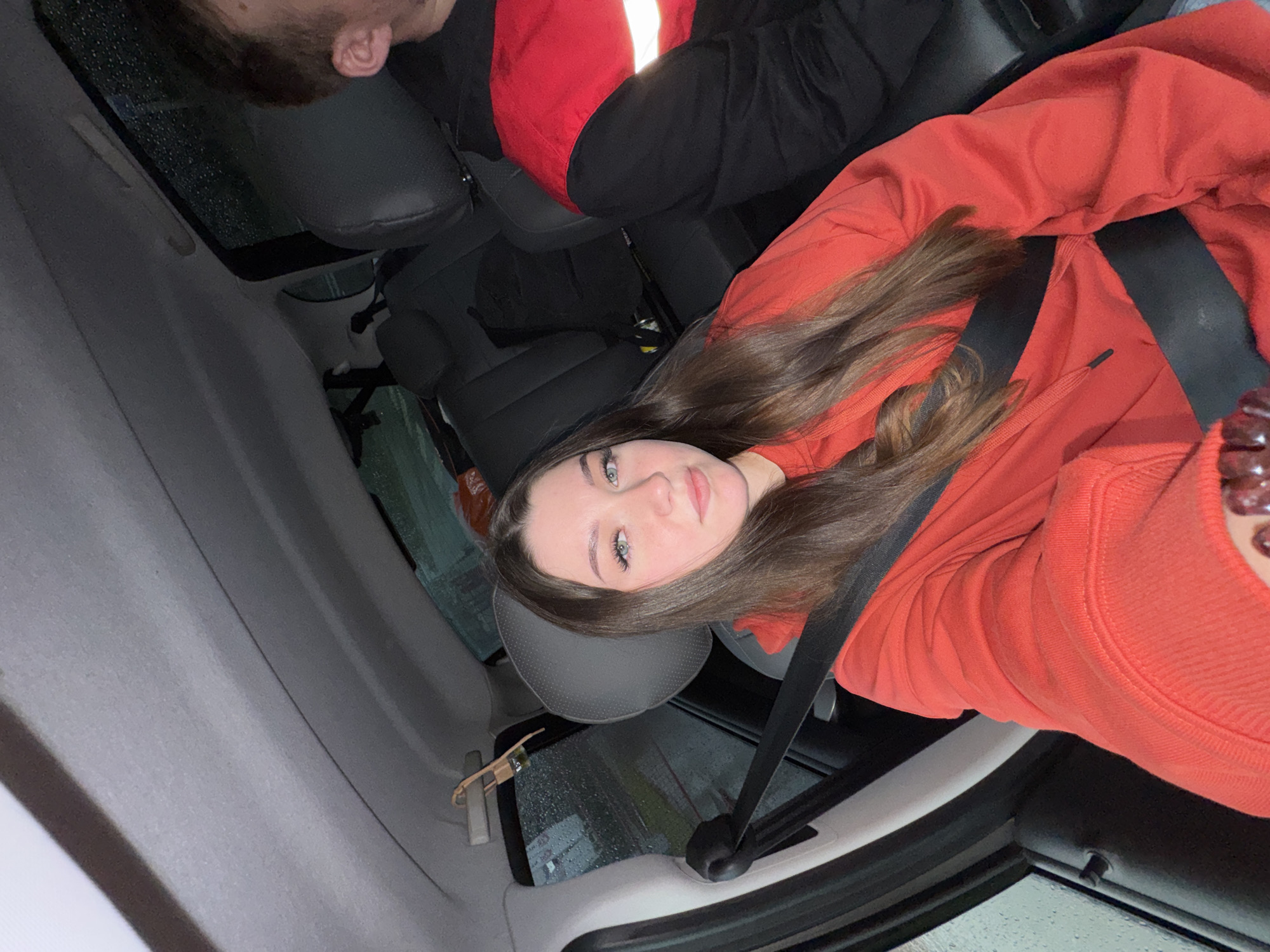 In-car selfies and rainy window views in Perm