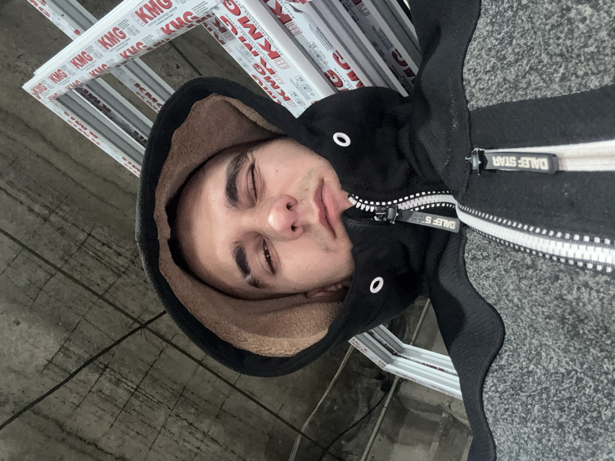 Portrait photo captured of resting young man in Bulgaria