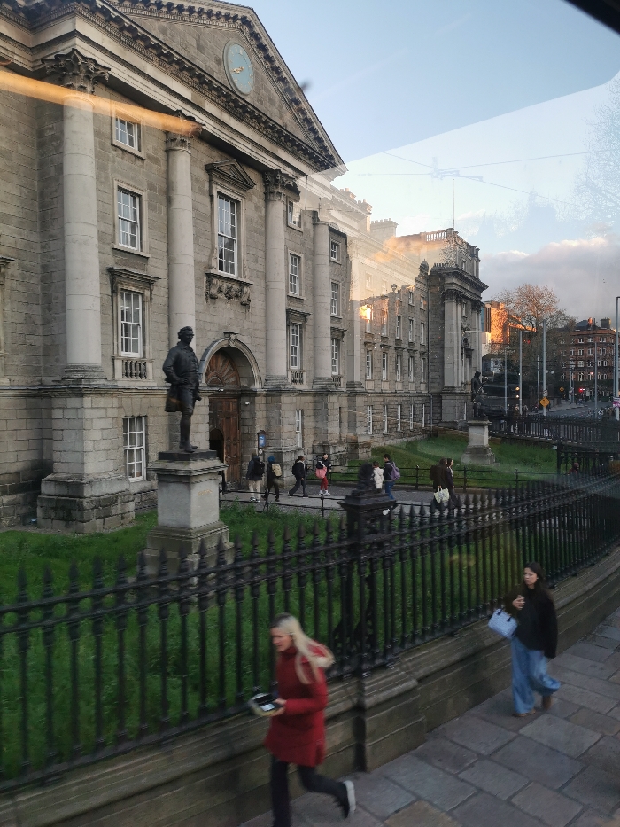 Trinity College Dublin architecture documented by witness