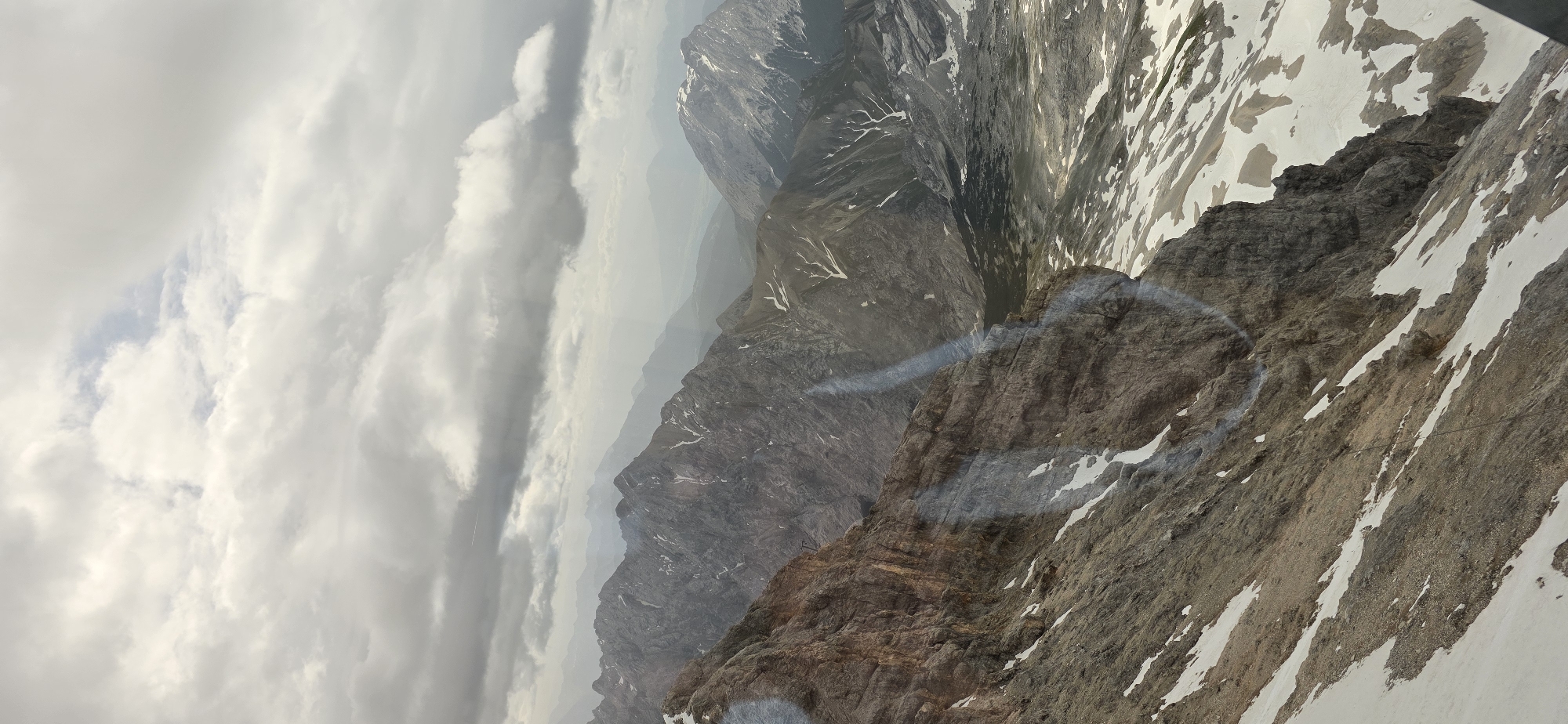Morning on the Zugspitze: summit views, snow, and Alpine terrain