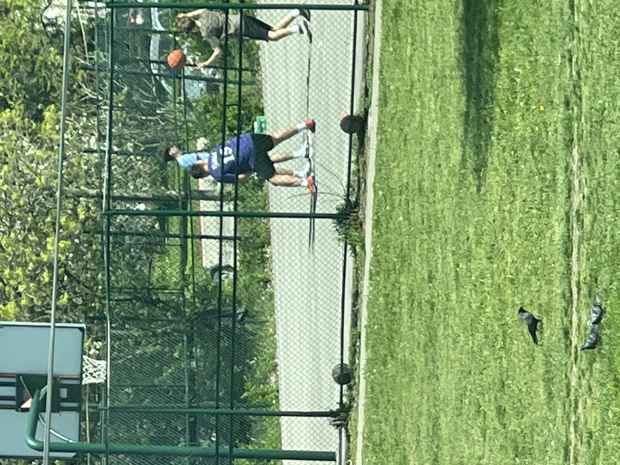 Sofia residents captured playing basketball, working indoors Sunday afternoon