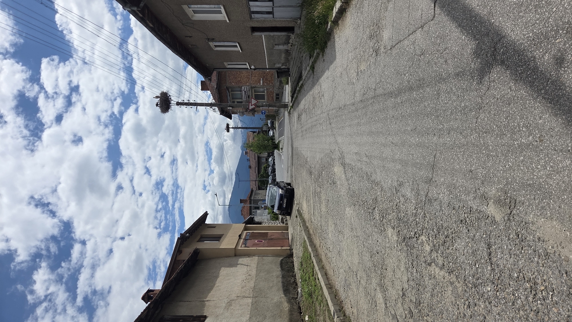 Everyday street scenes documented in Bania, Bulgaria