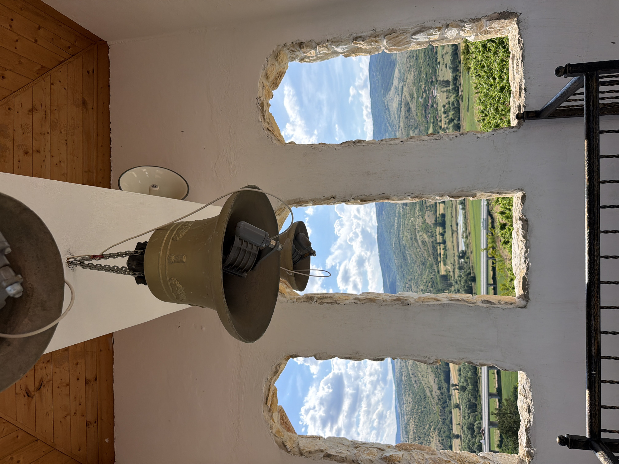 Visitor explores Bulgarian bell tower, vineyards in Kocherinovo countryside