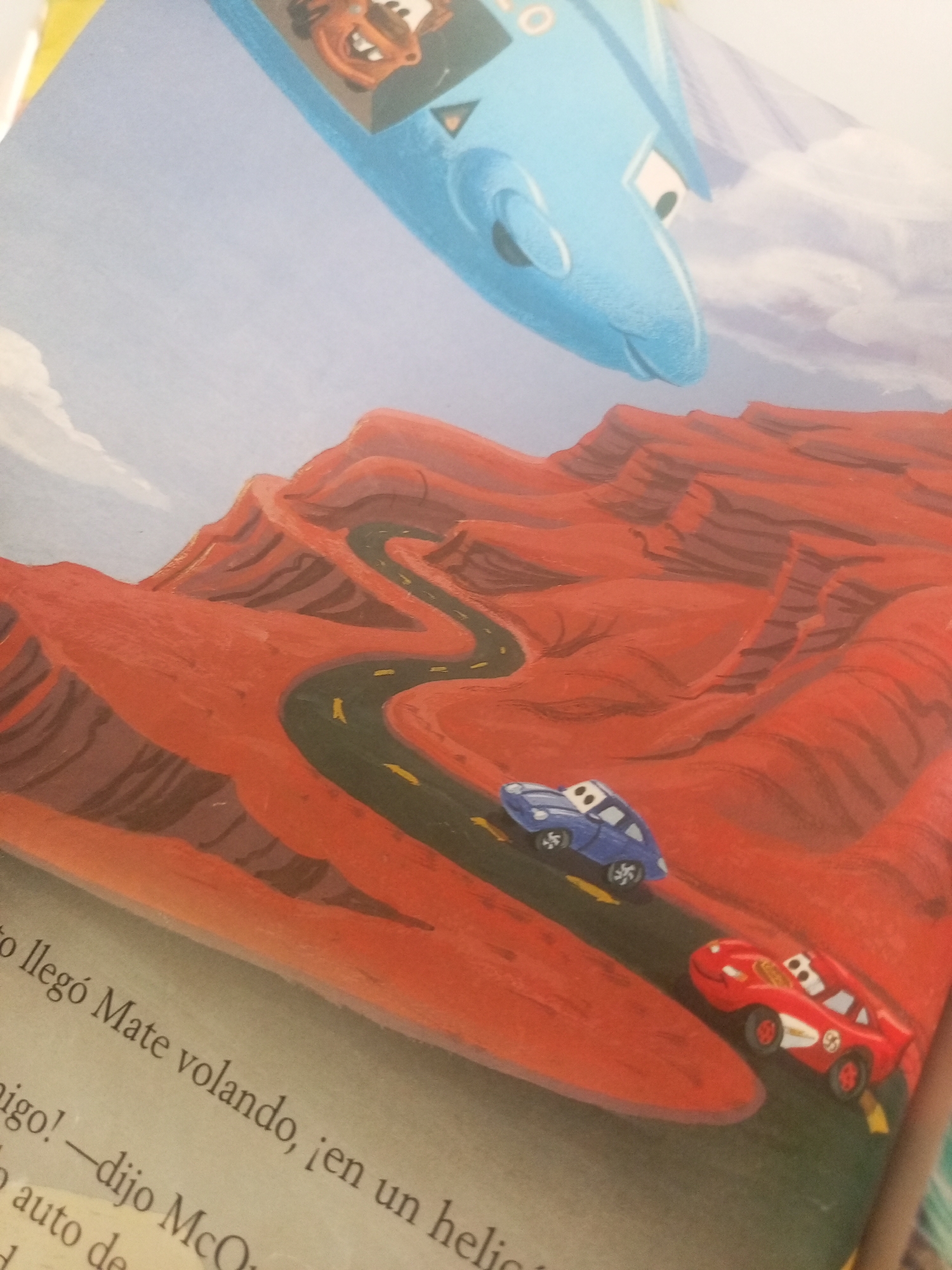 Spanish-language Pixar children's books browsed in La Tagua, Venezuela