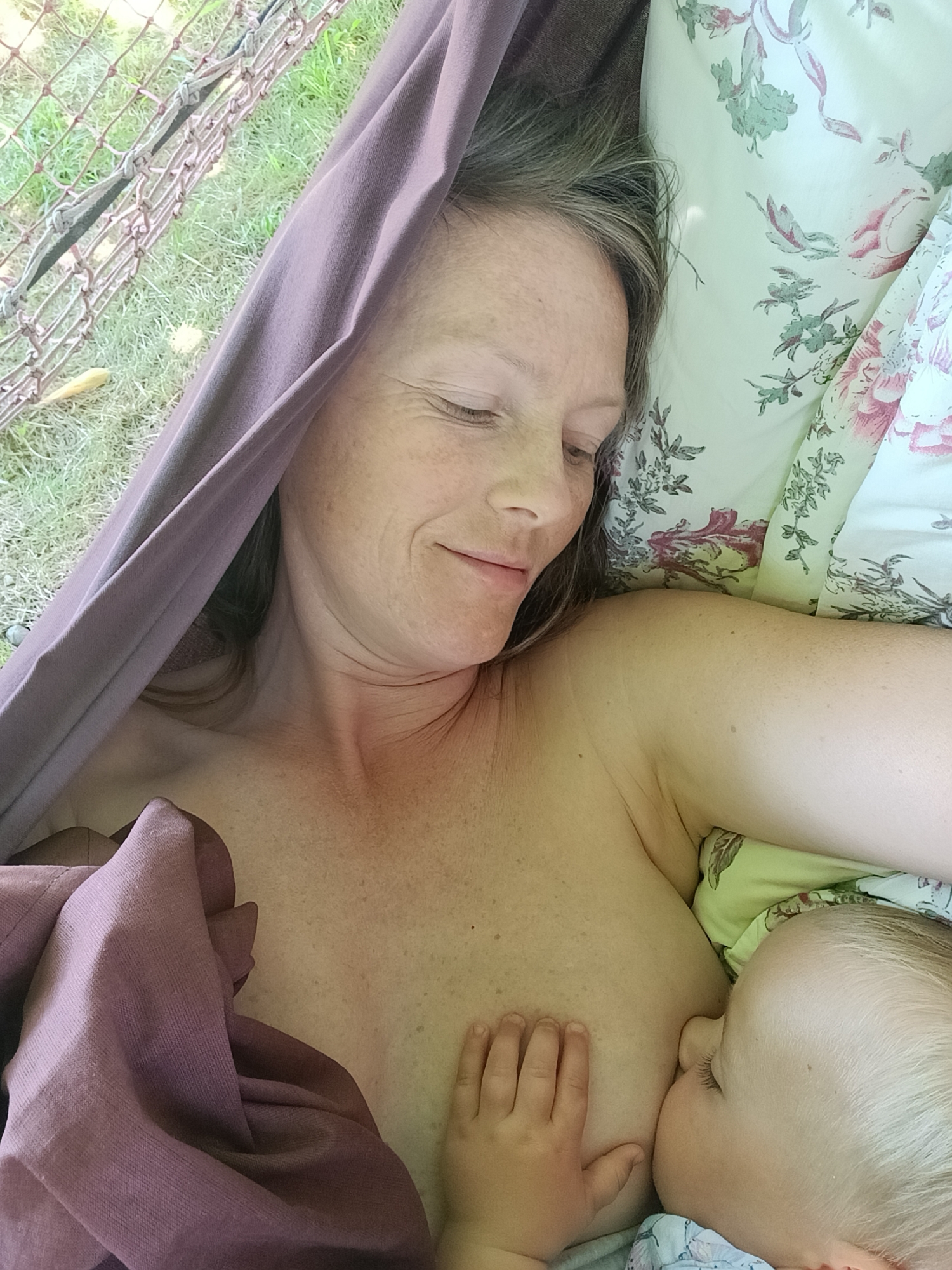 Quiet moment of breastfeeding, Abkhazia