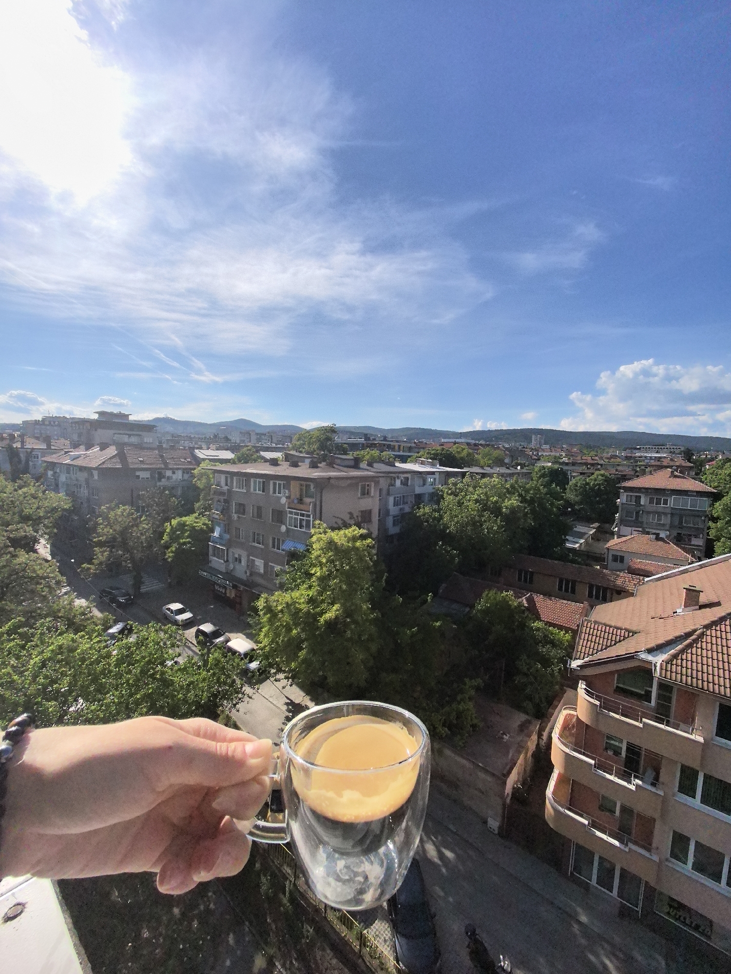 Coffee and relaxation moments captured in Stara Zagora apartment