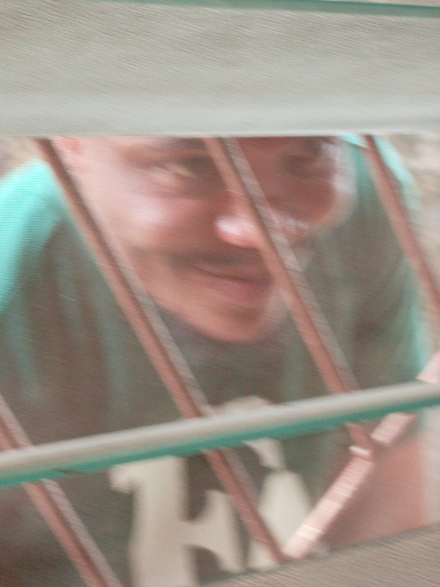 Man spotted behind barriers in Owerri, Nigeria