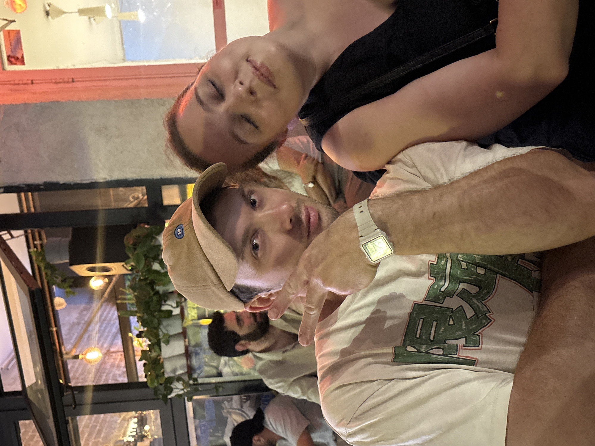 Evening social gathering documented across Tel-Aviv bars and restaurants