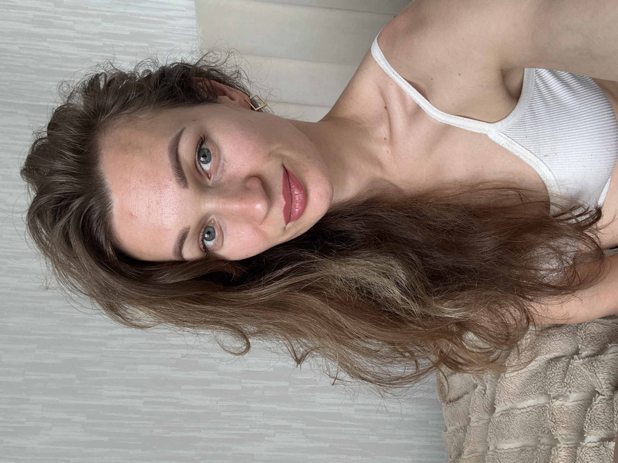 Lazy morning in a Perm apartment, city views outside