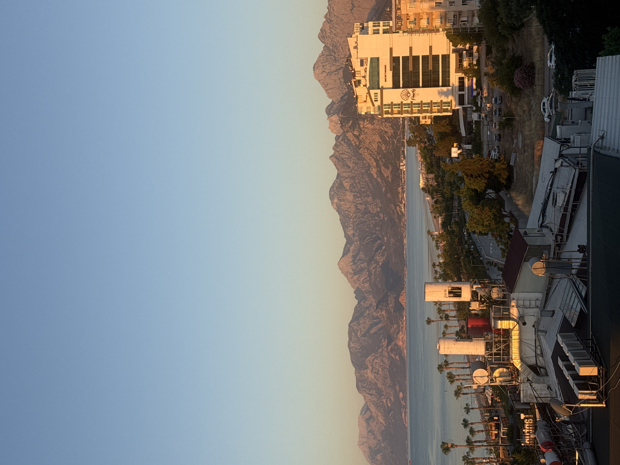Sunset to nightfall along the Konyaaltı coast, Turkey