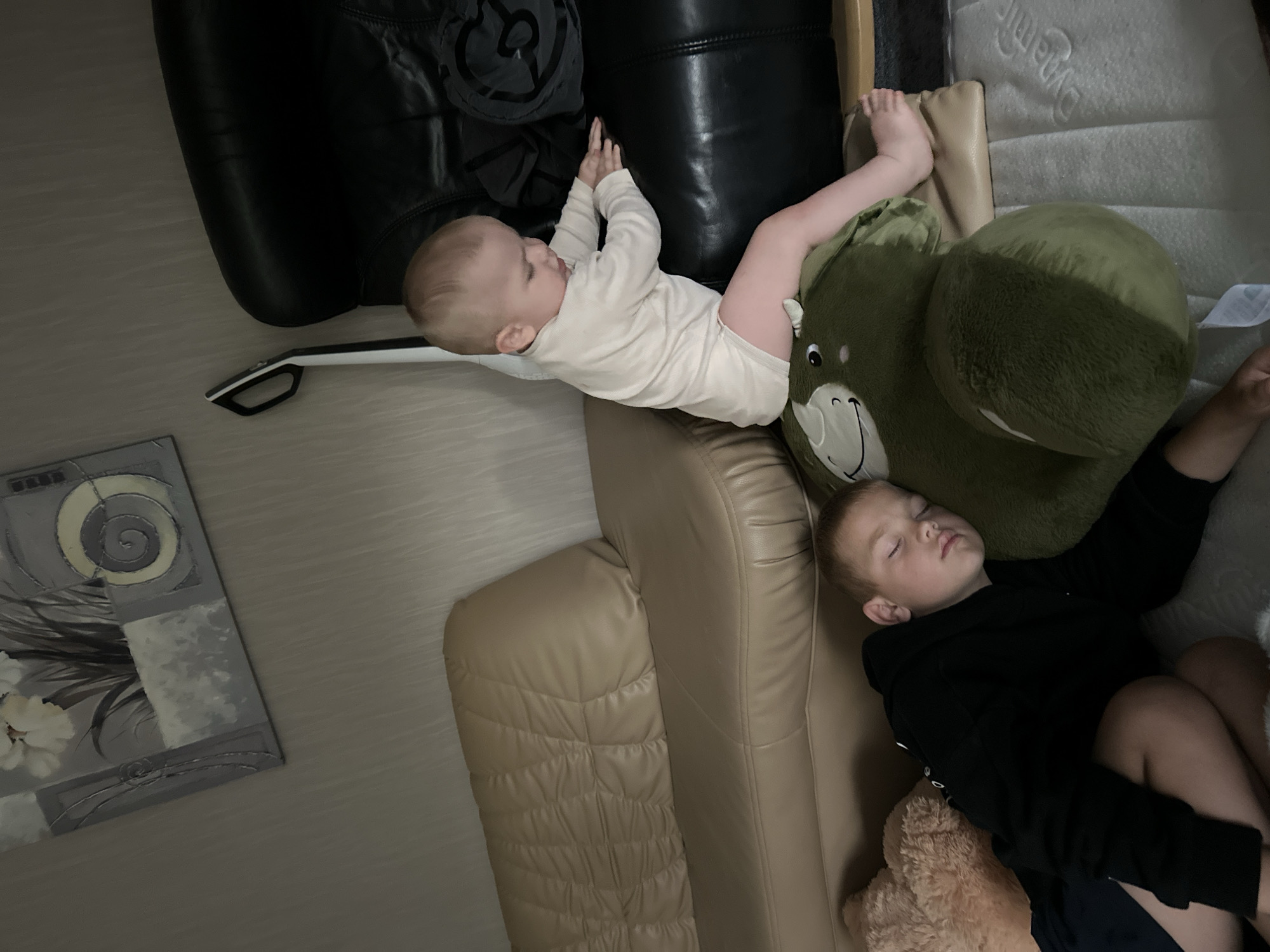 Family Life Documented During Evening Hours in Fredenbeck Home