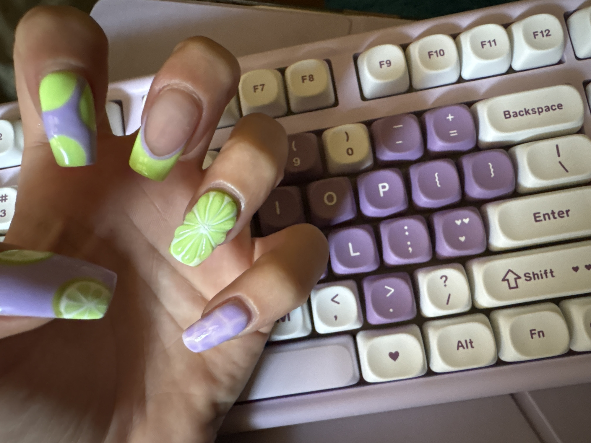 Morning creative moments captured in Sofia: keyboard art, scrapbooking
