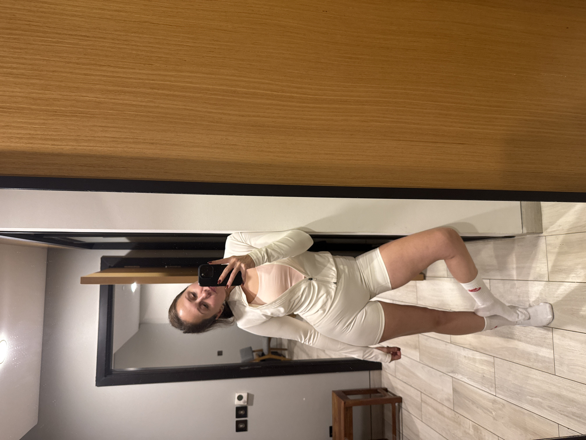 Indoor selfie and meal preparation documented in Dubai