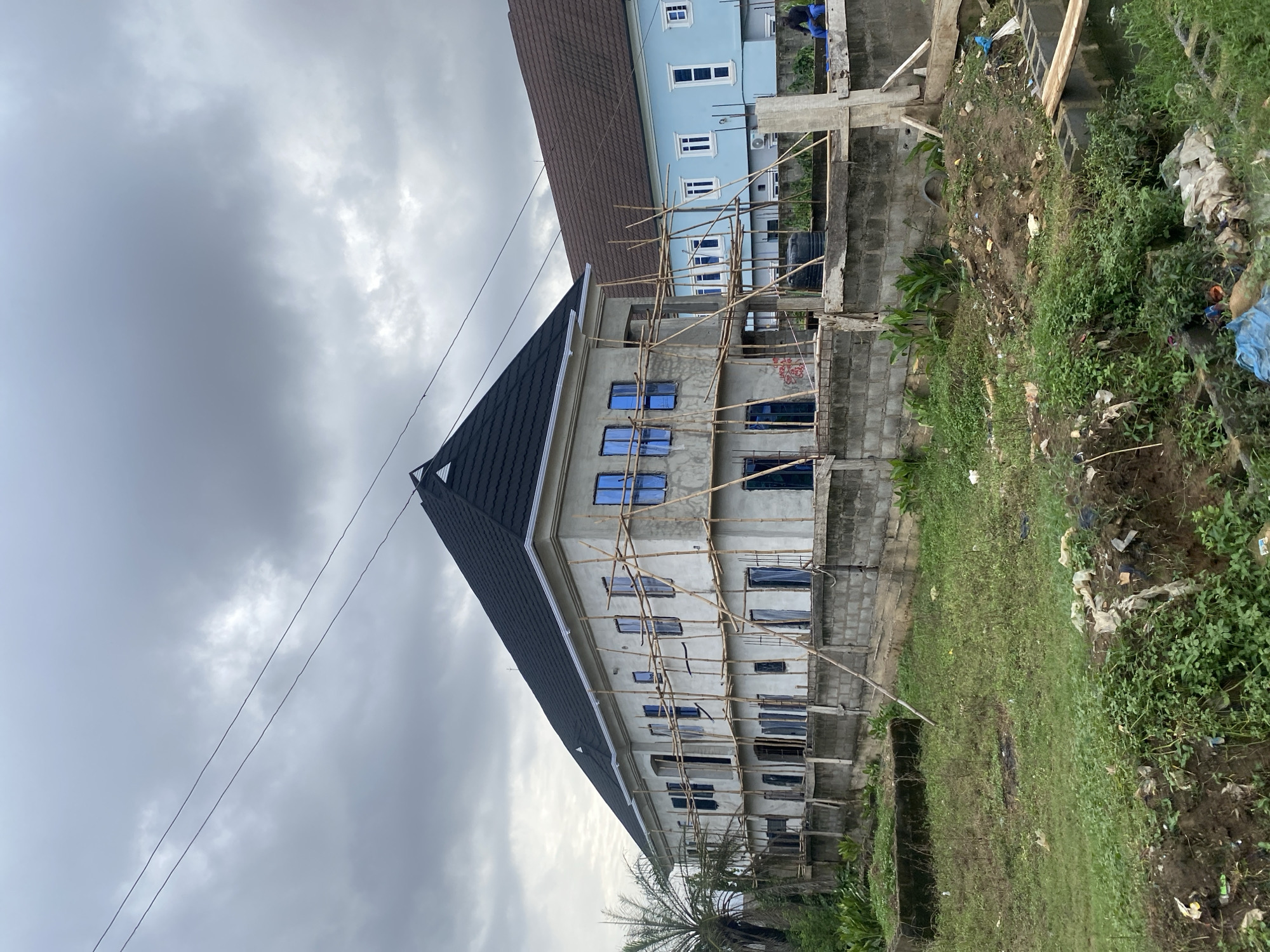 Lagos construction site documented amid muddy urban development