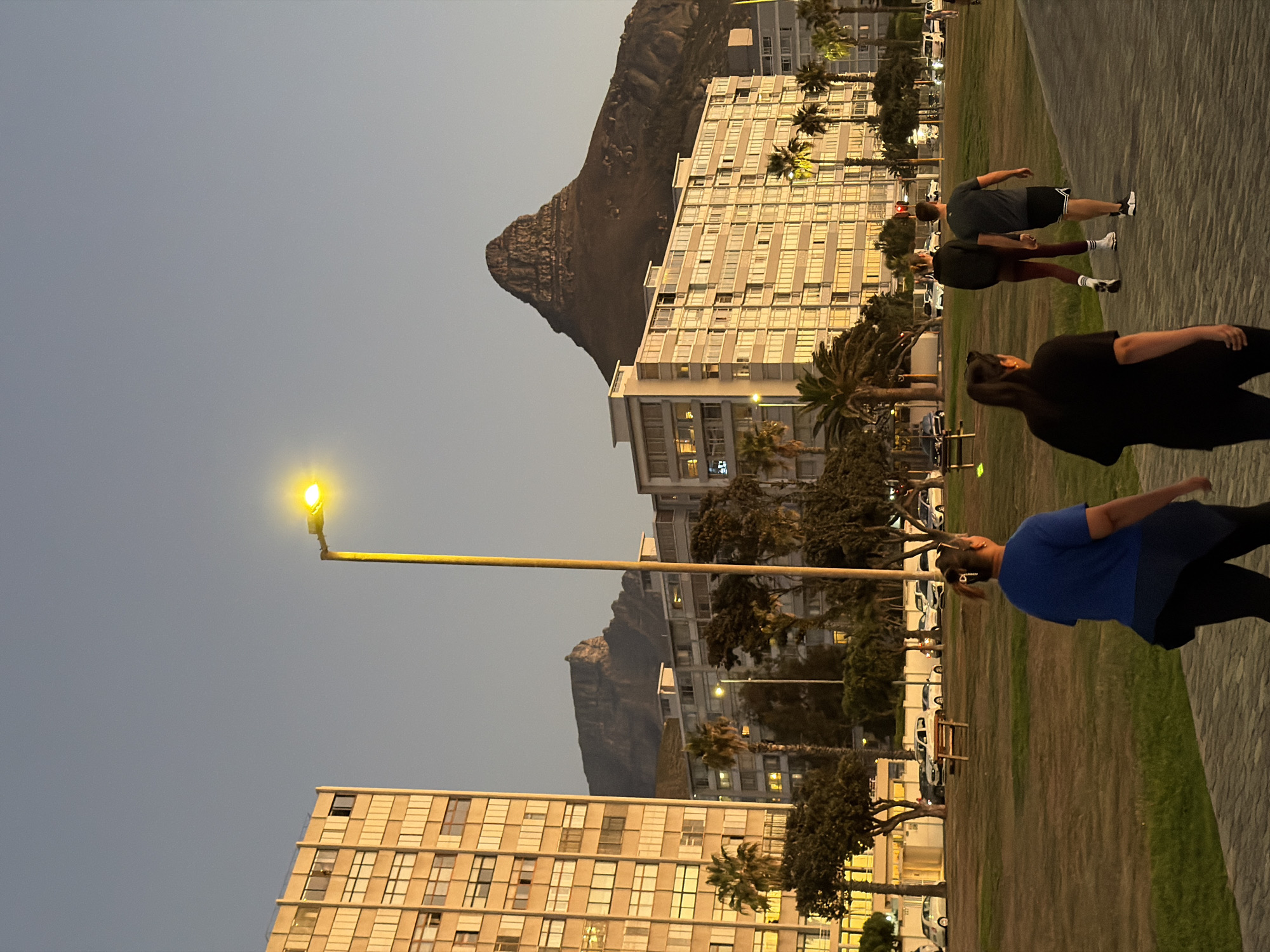 Evening life captured around Cape Town's Sea Point waterfront