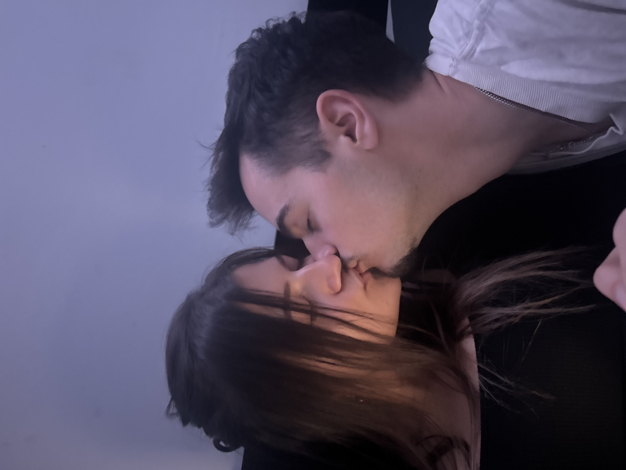 Couple shares intimate moments in Sofia bedroom