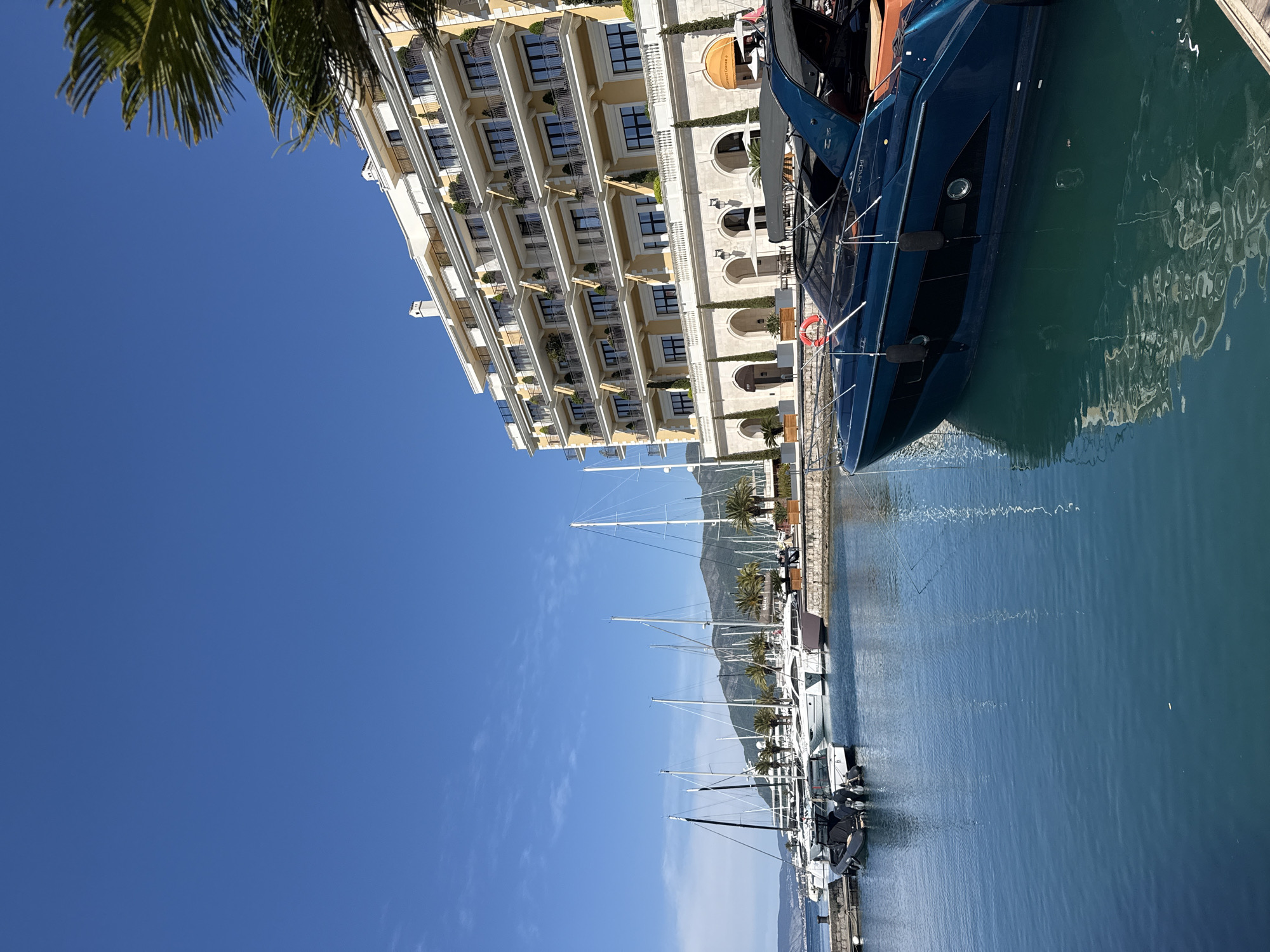 Morning scenes captured at Tivat Marina, Montenegro