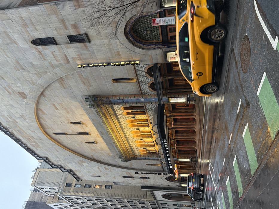 Rainy evening documented around West 55th Street, Midtown Manhattan