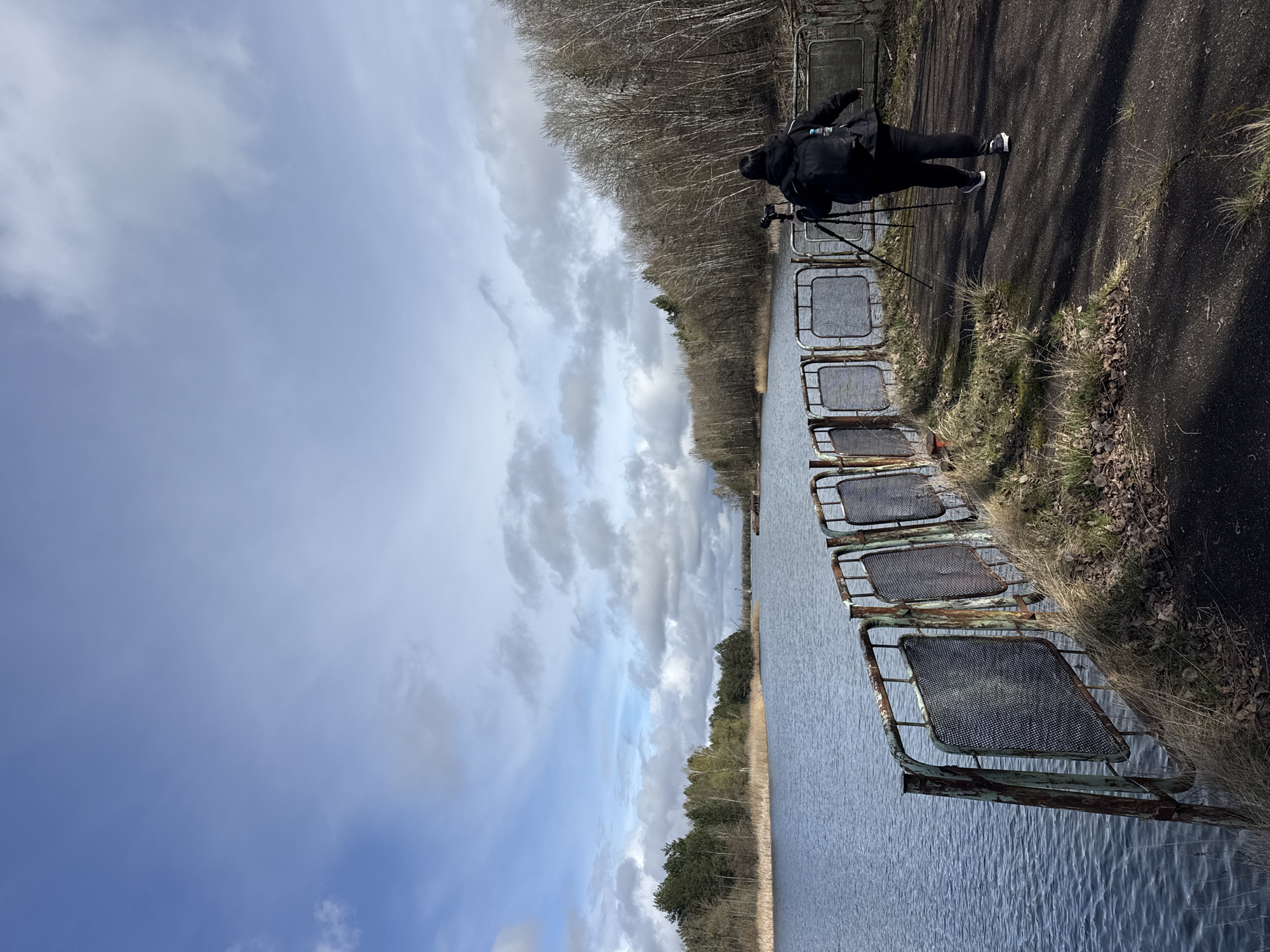 Witness documents rusted infrastructure along Pripyat canal