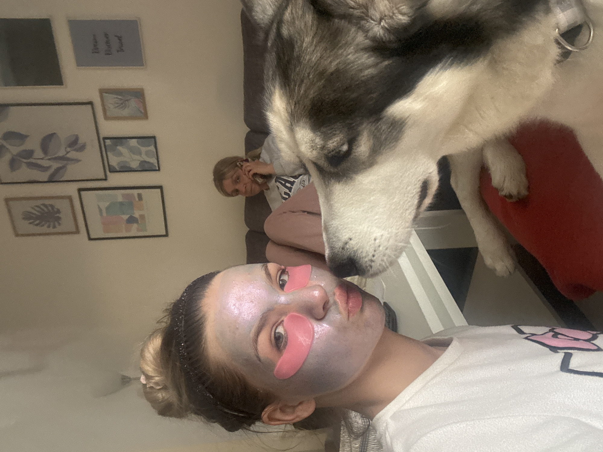 Quiet home moment captured in Plovdiv with face mask