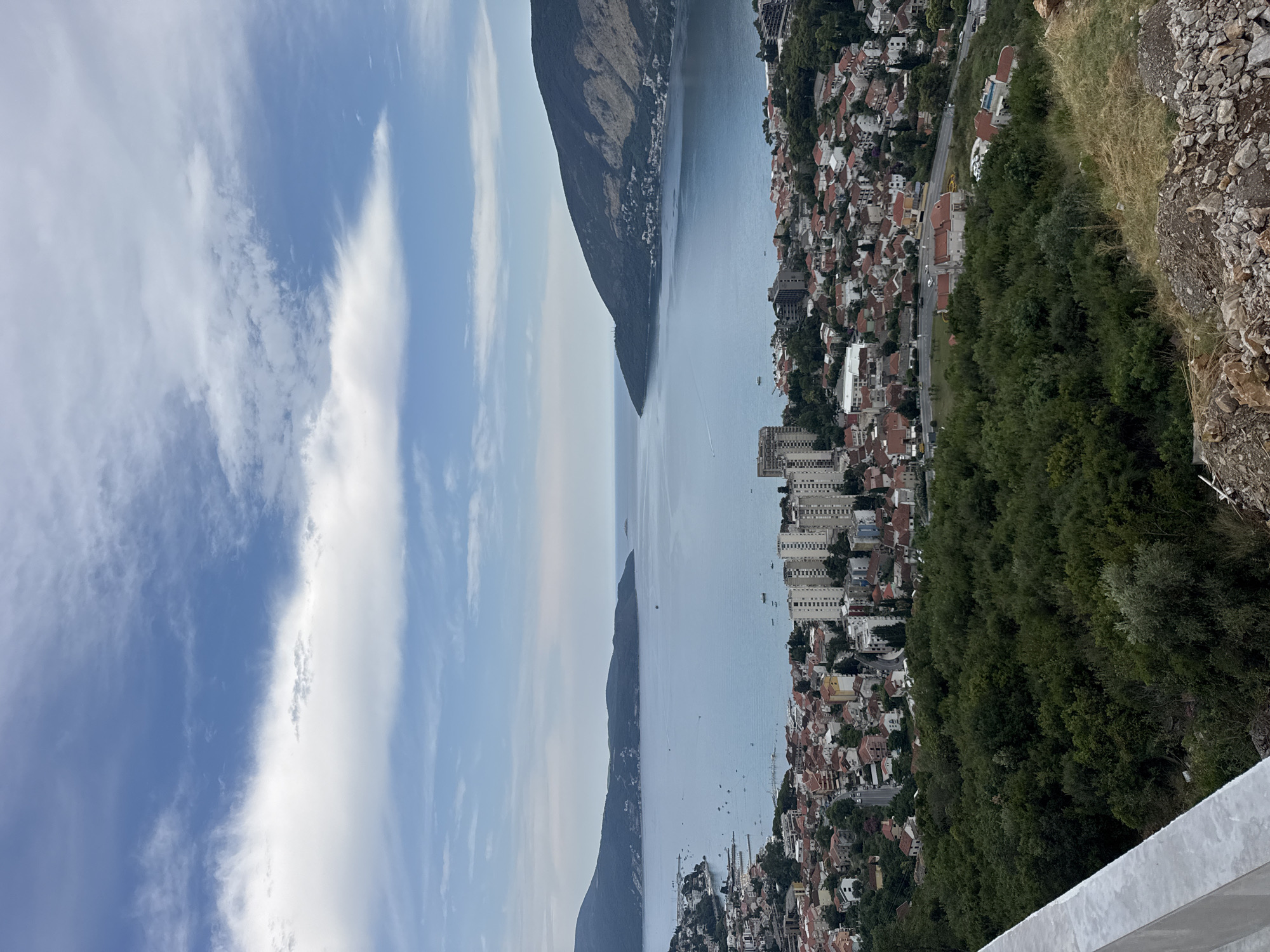 Overlooking Sušćepan's bay from a hilltop in Montenegro