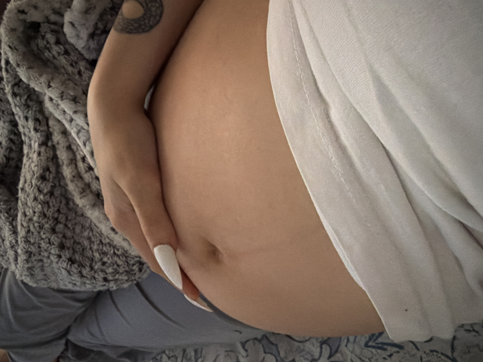 Quiet morning at home in Tbilisi, late pregnancy