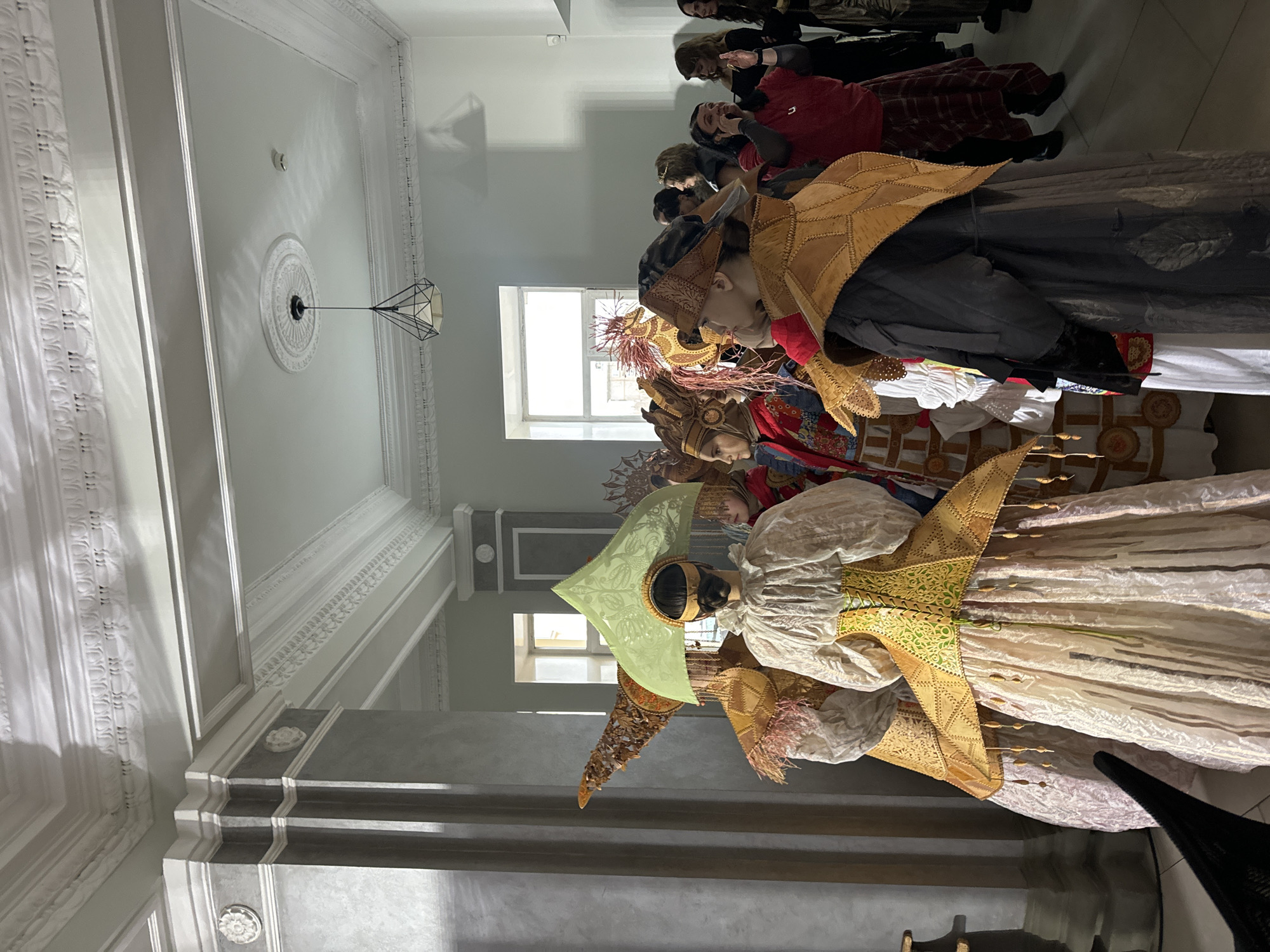 Traditional costume gathering at Kamenka building in Krasnoyarsk