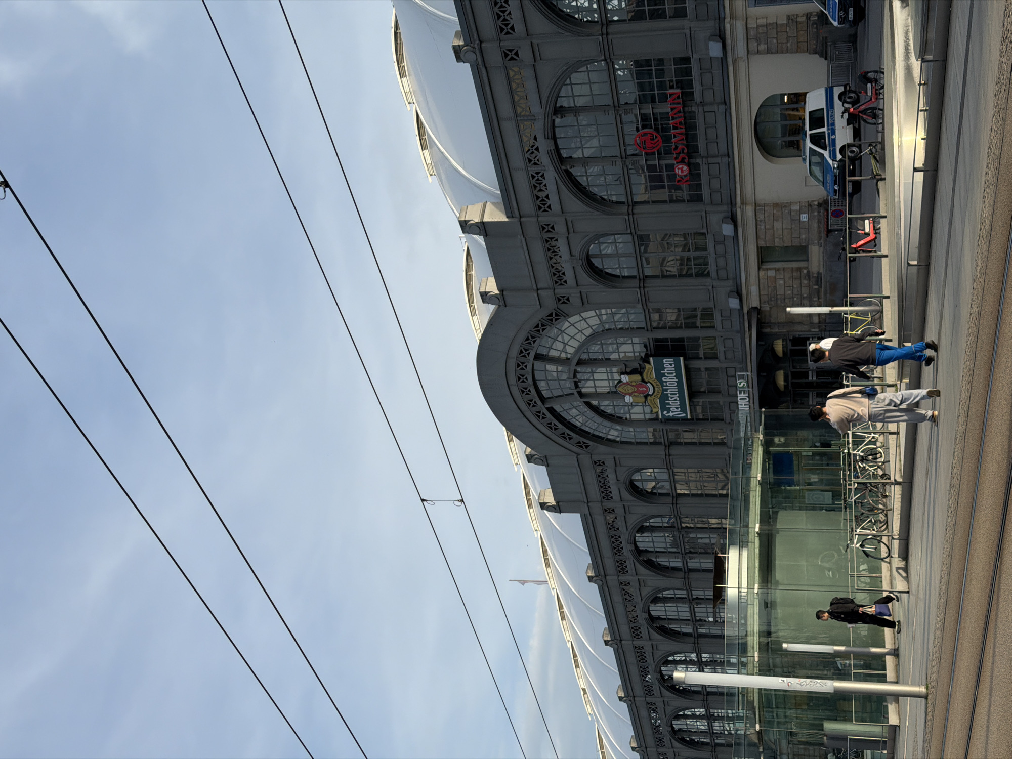 Everyday scenes captured around Dresden Neustadt train station
