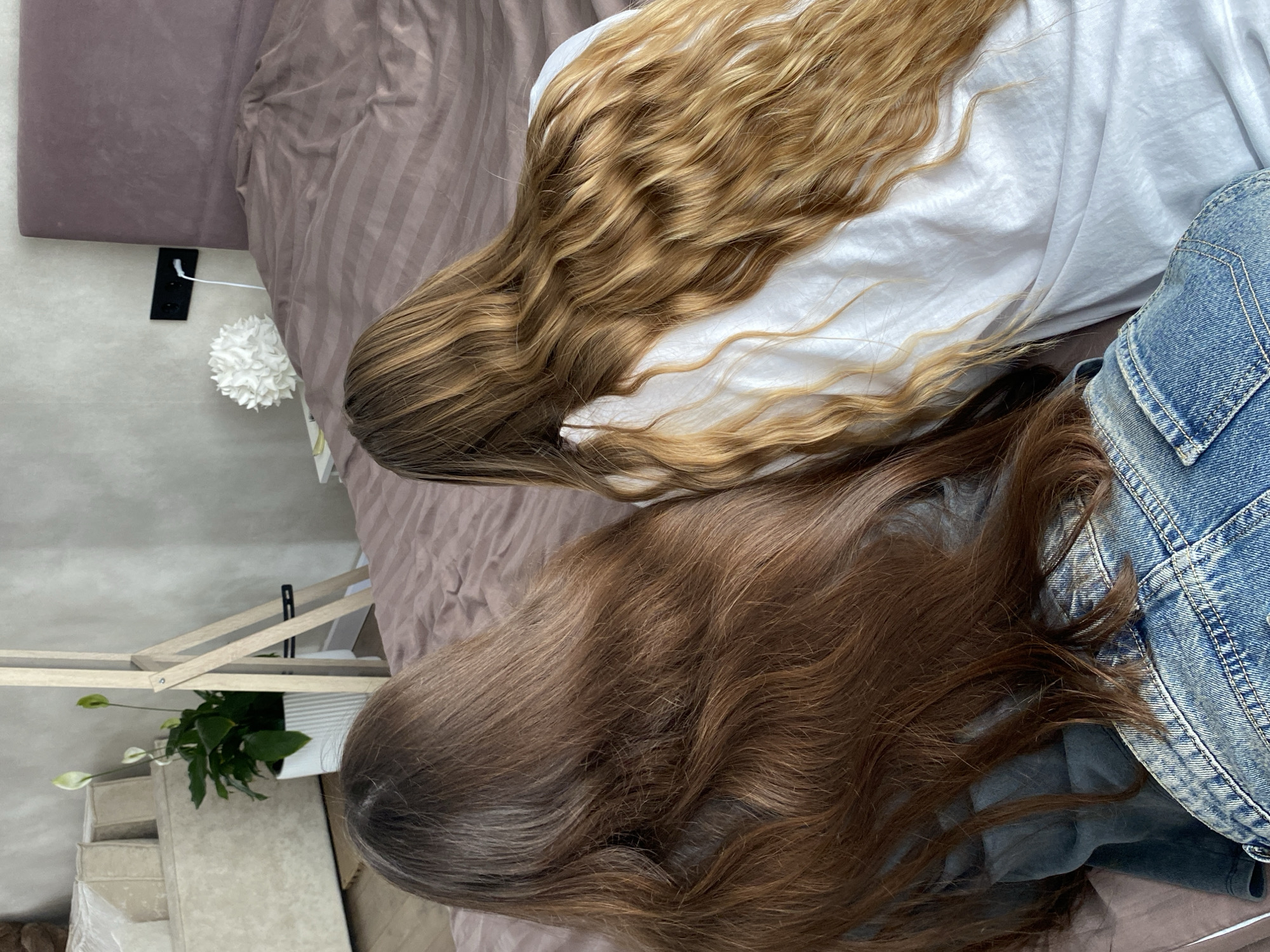 Two people rest on bed in Votkinsk, Russia