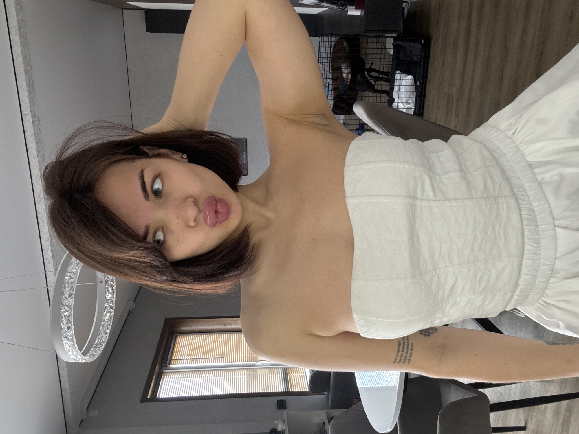 Woman Takes Morning Selfies in Лобаново Home
