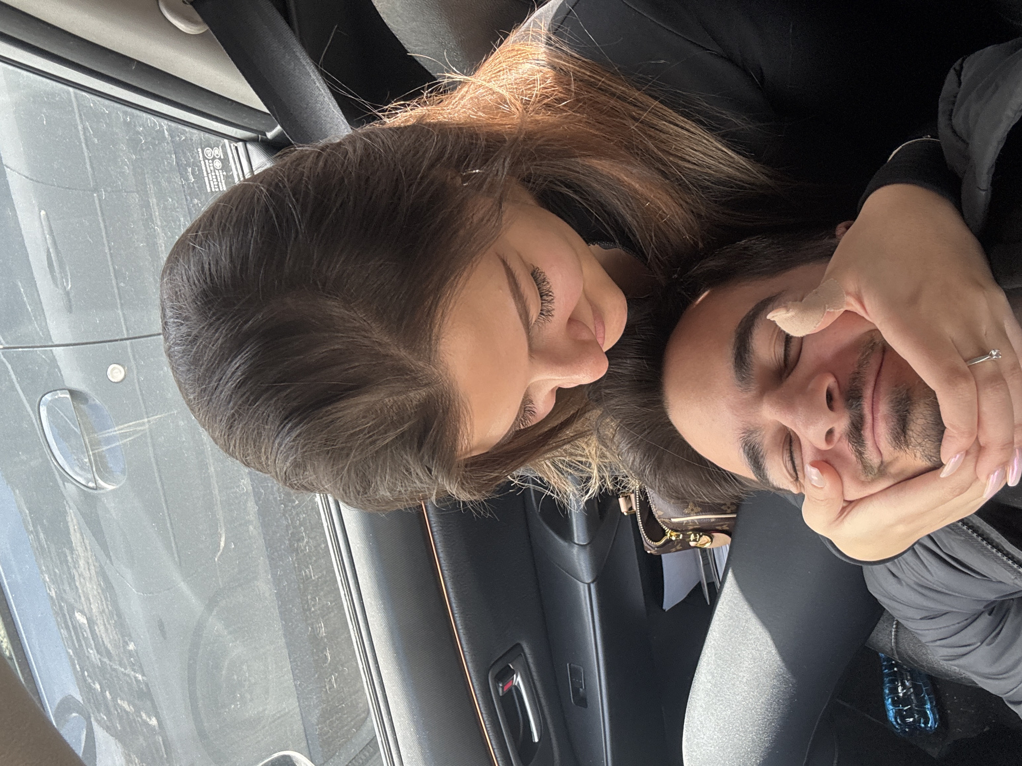 Couple shares intimate moments inside car in Sofia