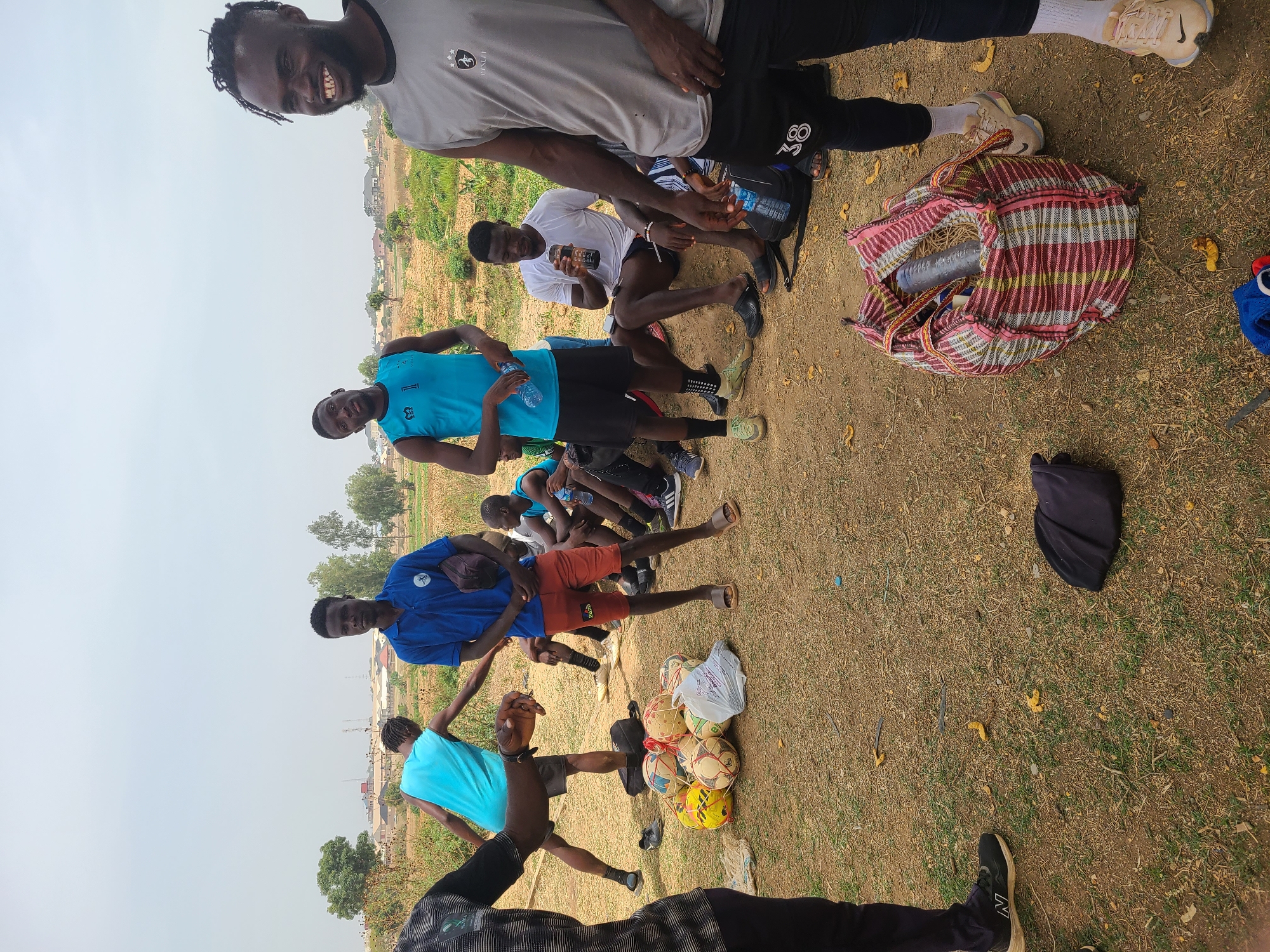Soccer training session documented in Barikin Jirga Summa Nigeria