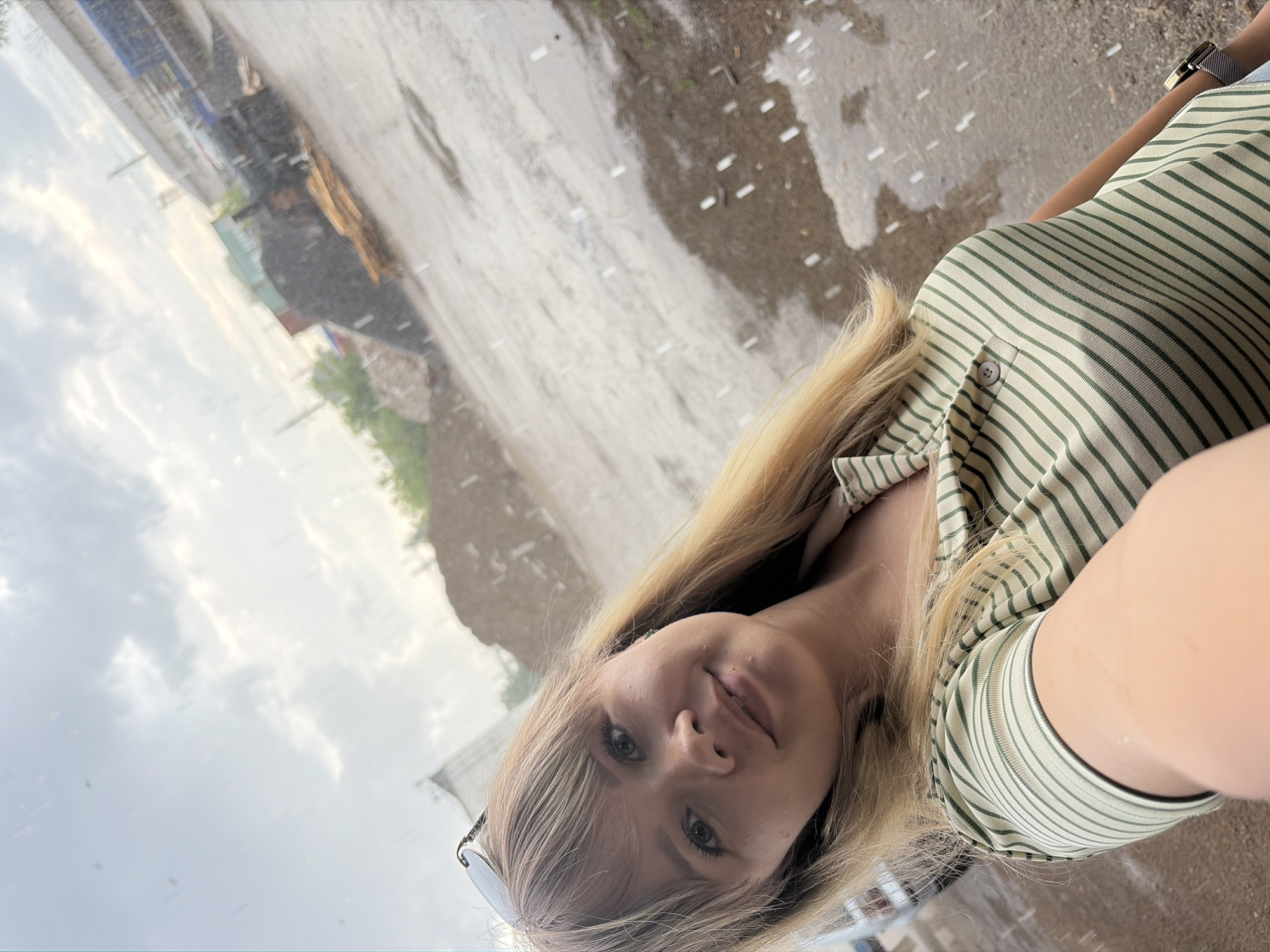 Rainy afternoon selfies in Chaikovsky's industrial district
