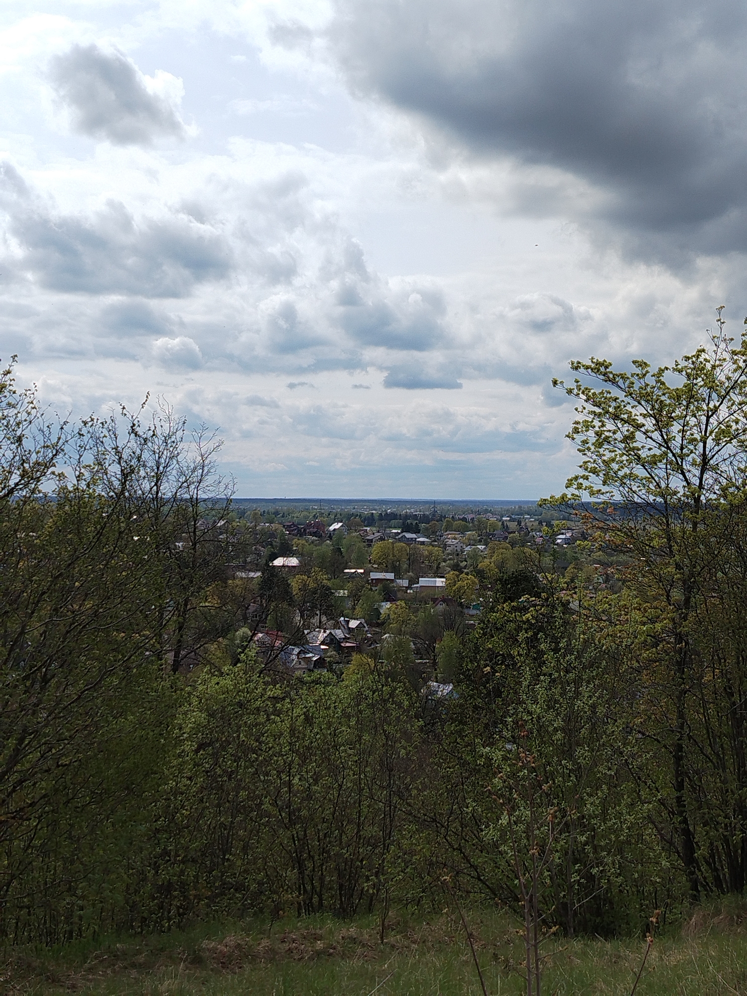 Spring morning views captured from hilltop in Krasnoye Selo