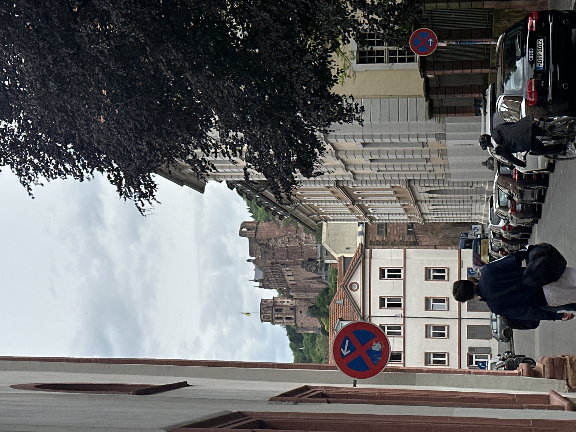 Morning street scenes documented across historic Heidelberg city center