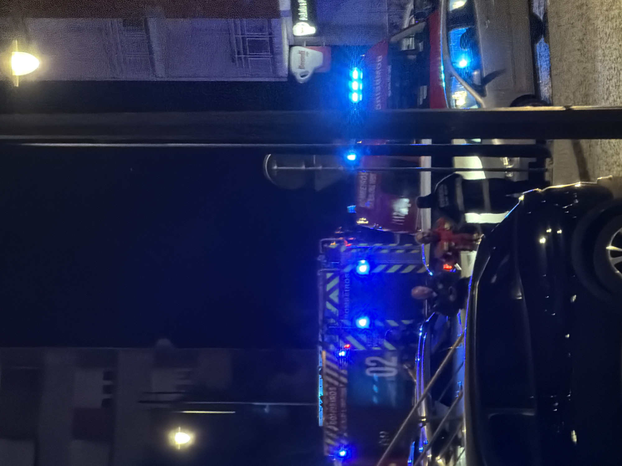 Emergency vehicles respond to incident in Vila Real, Portugal