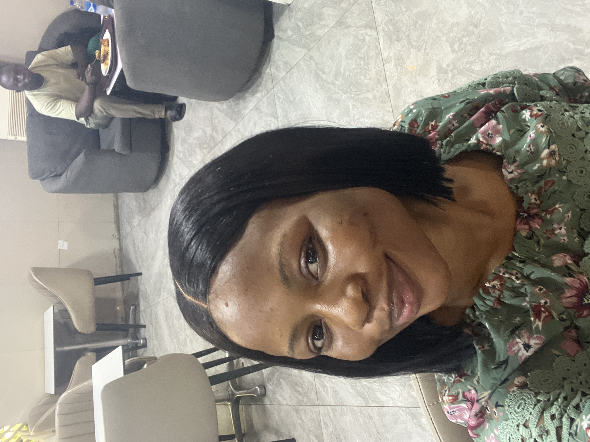 Woman makes hand gestures at Ikeja restaurant establishment