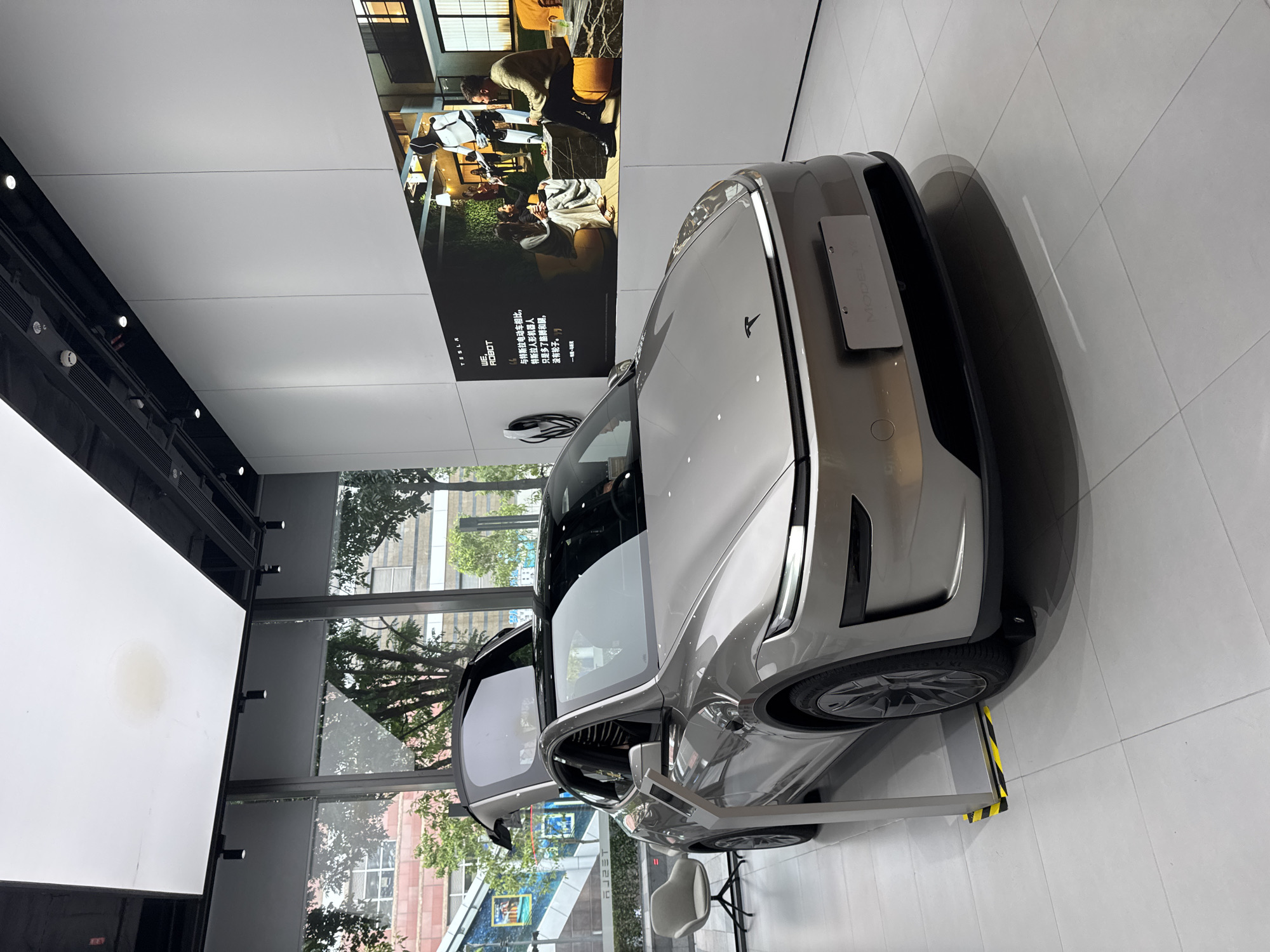 Tesla Model Y showcased in Tianhe District showroom