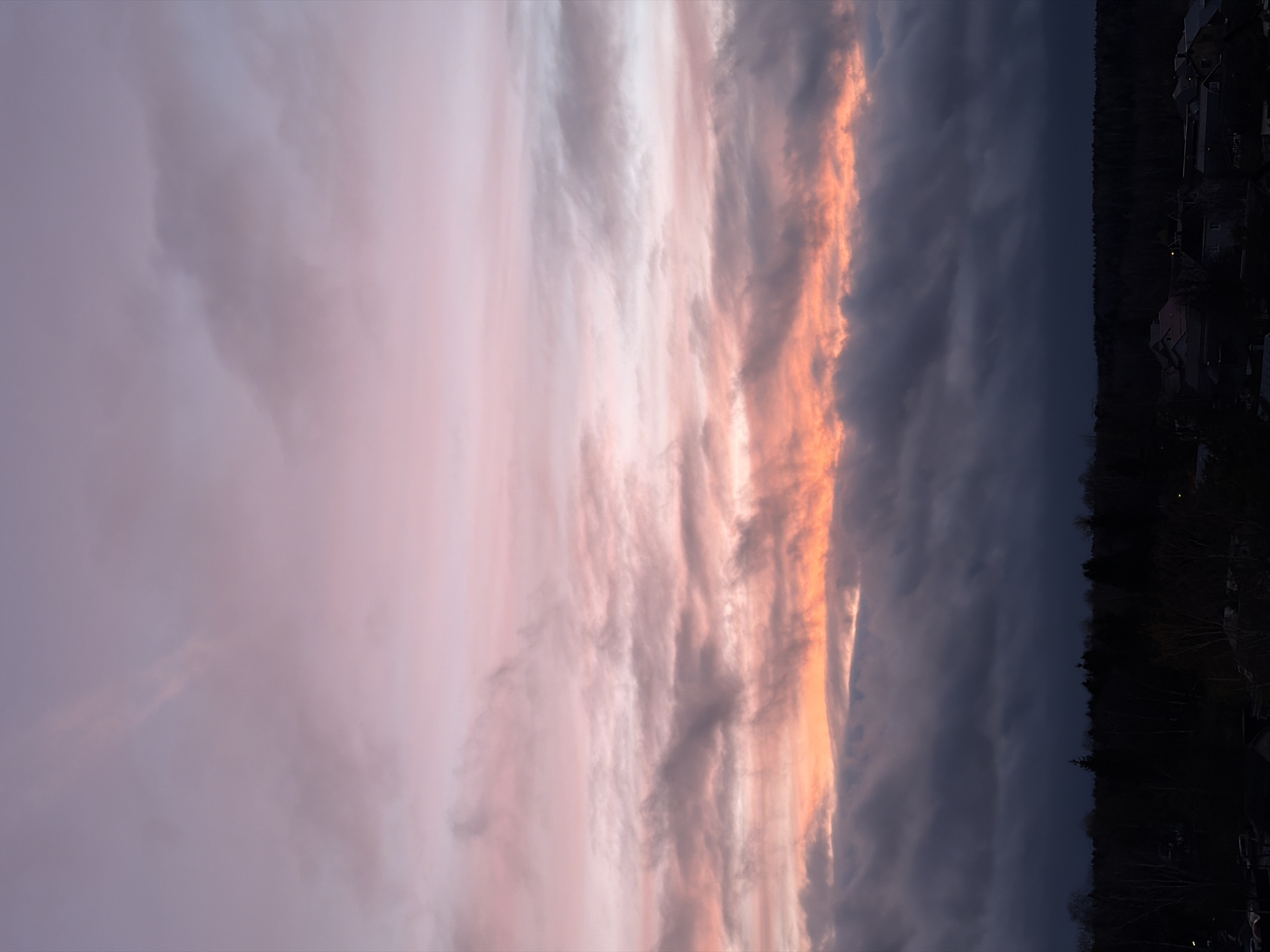 Dramatic colorful sunset captured at coordinates 666 on April 23