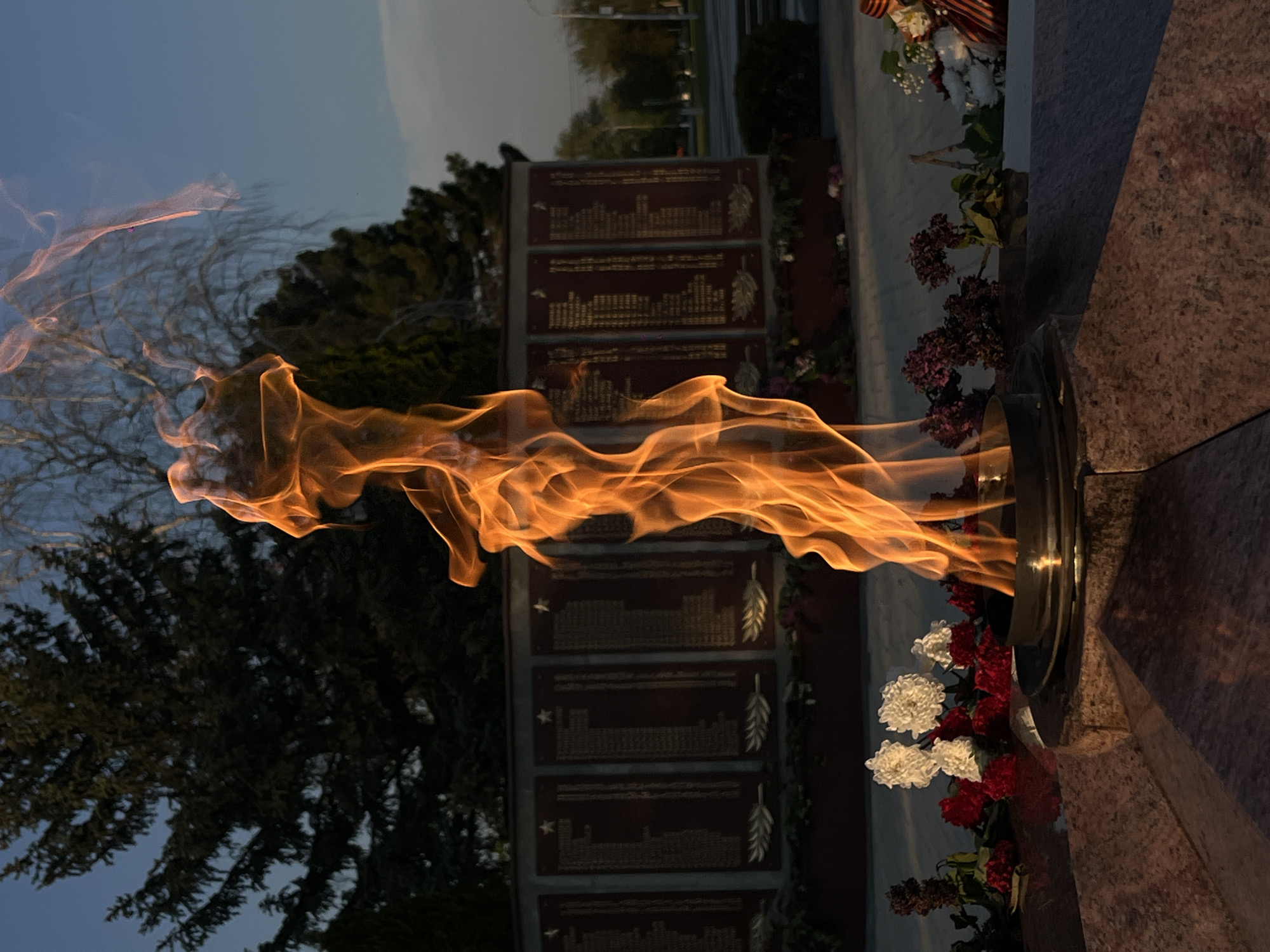 Daily life documented in Novopokrovskaya during Victory Day afternoon