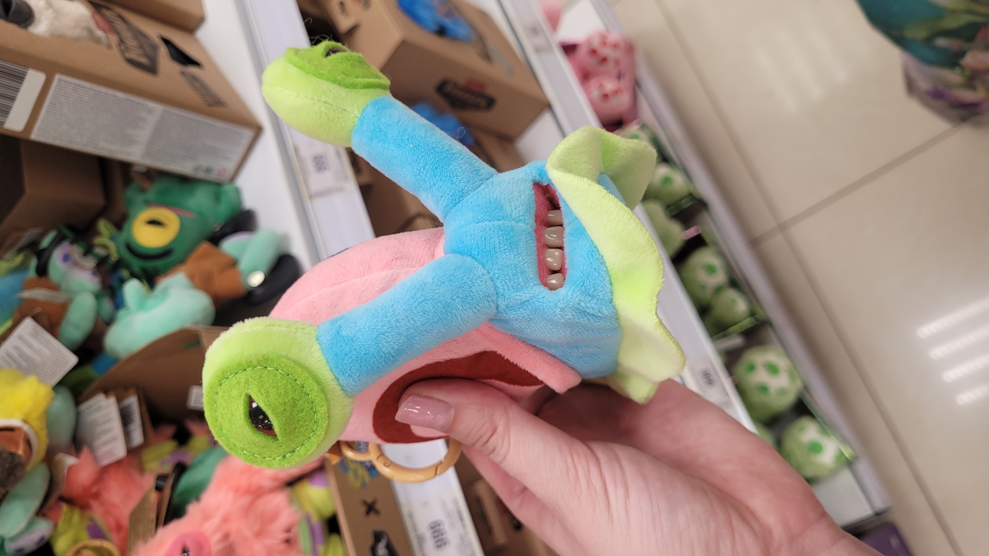 Shoppers Browse Toys and Household Items During Afternoon Store Visit